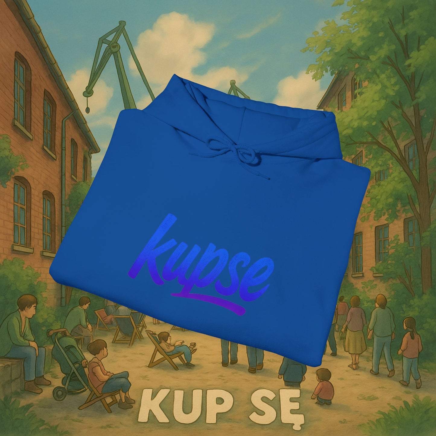 Unisex Heavy Blend Hoodie – Logo Blue – Kup Se