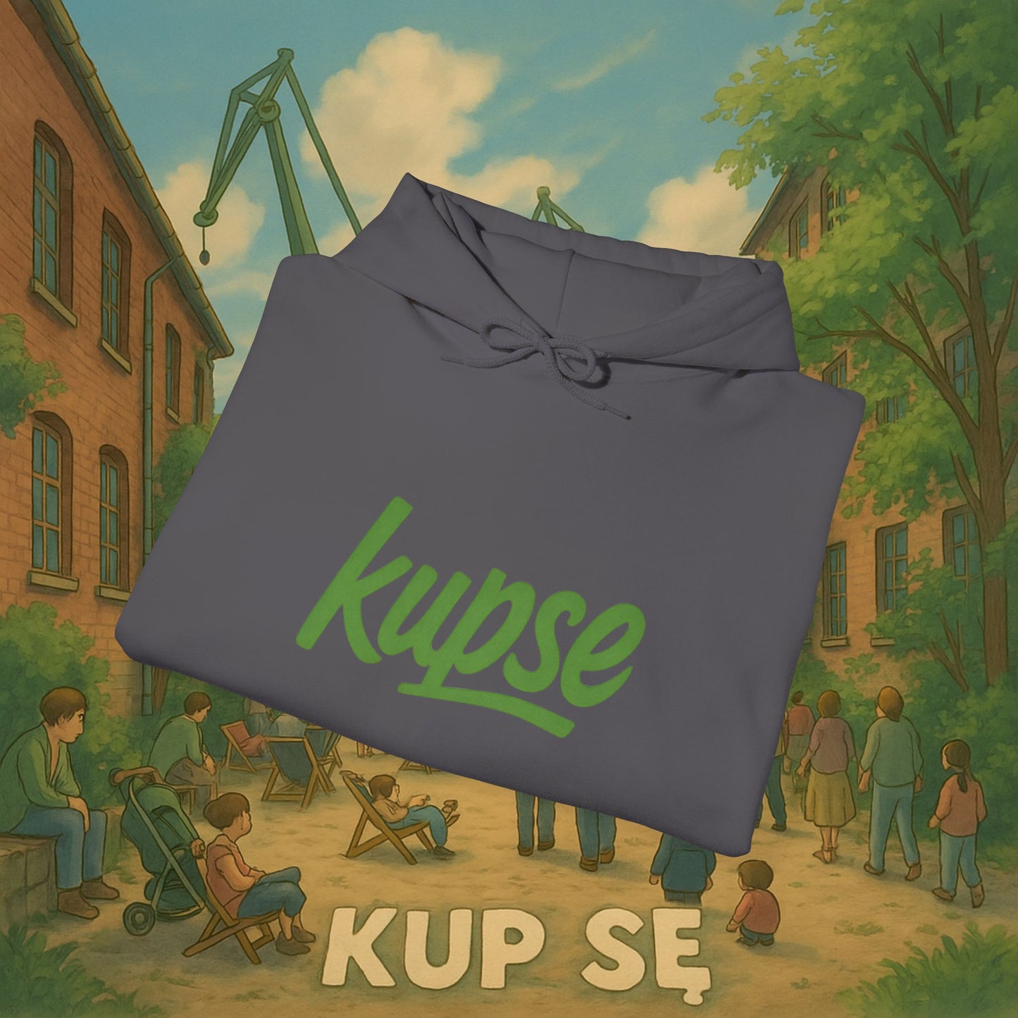 Unisex Heavy Blend Hoodie – Logo Green – Kup Se