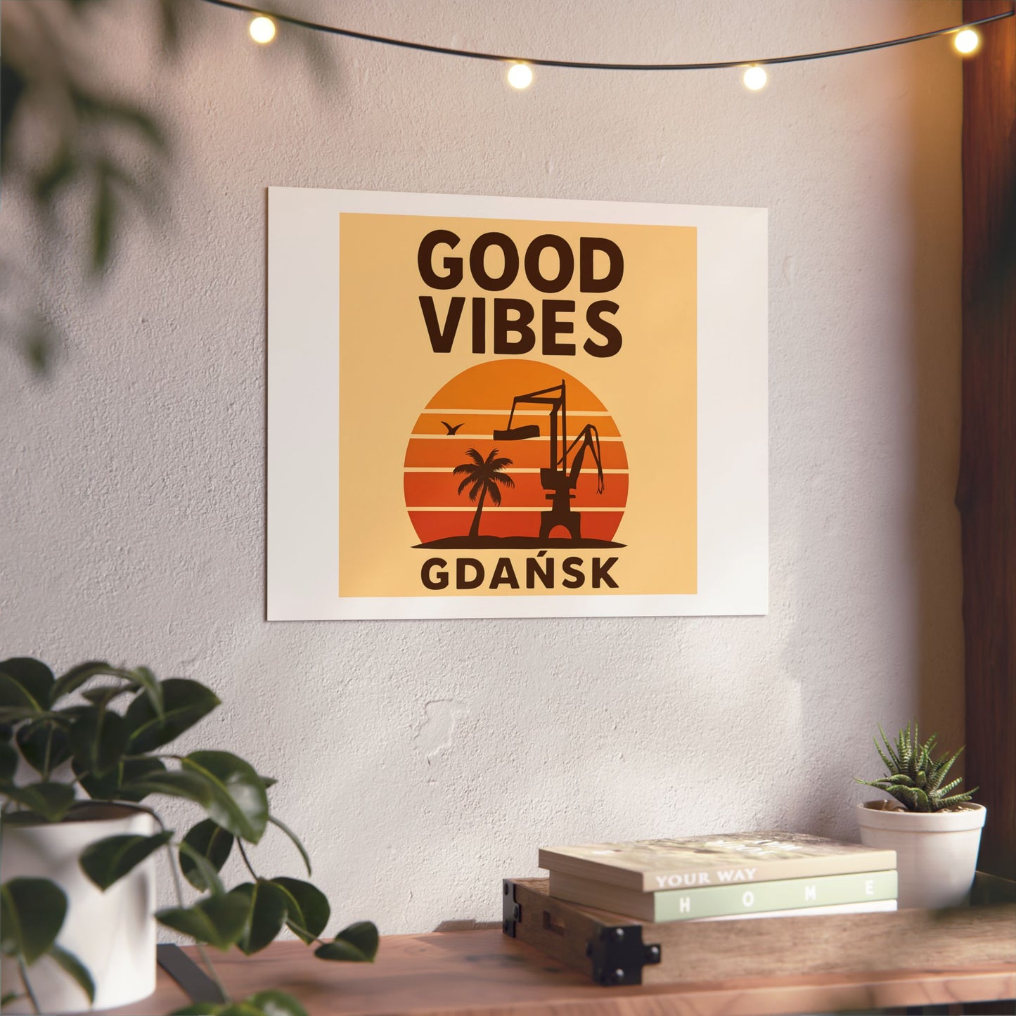 Obraz na panelu aluminiowym Good Vibes Desert – trwały wydruk w stylu Kup Se