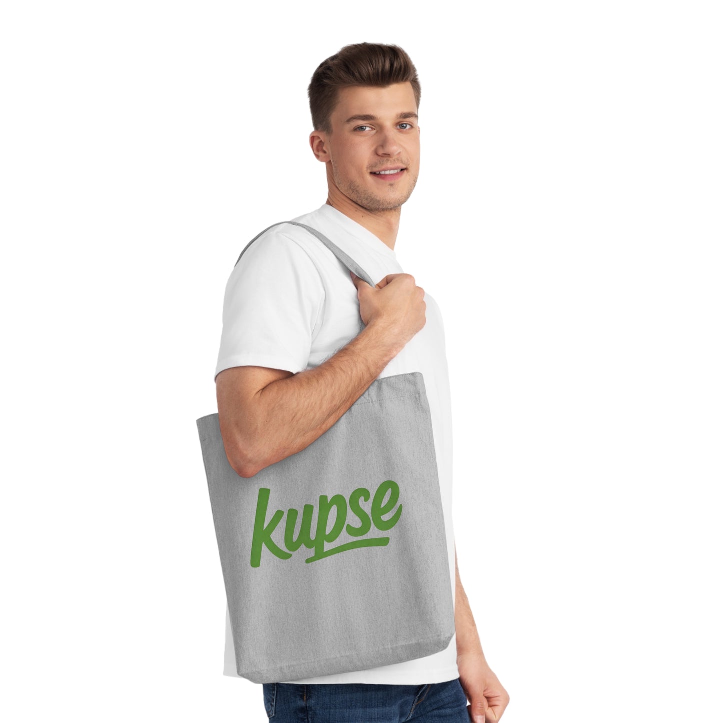 Tkana Torba na Ramię Kup Se Logo Green – Styl i Ekologia w Jednym