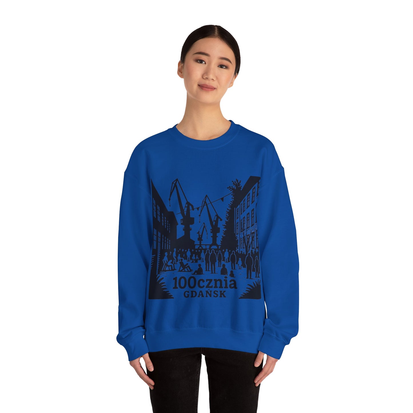 Bluza unisex z grafiką Kup Se 100cznia – klasyczny crewneck i miejski styl