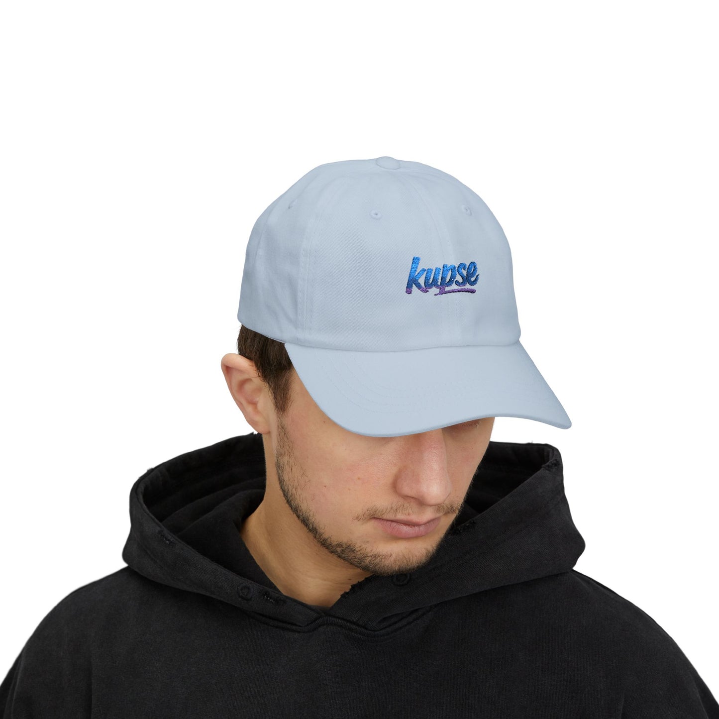 Czapka z daszkiem z grafiką Kup Se Logo Blue – modny Dad Cap z charakterem