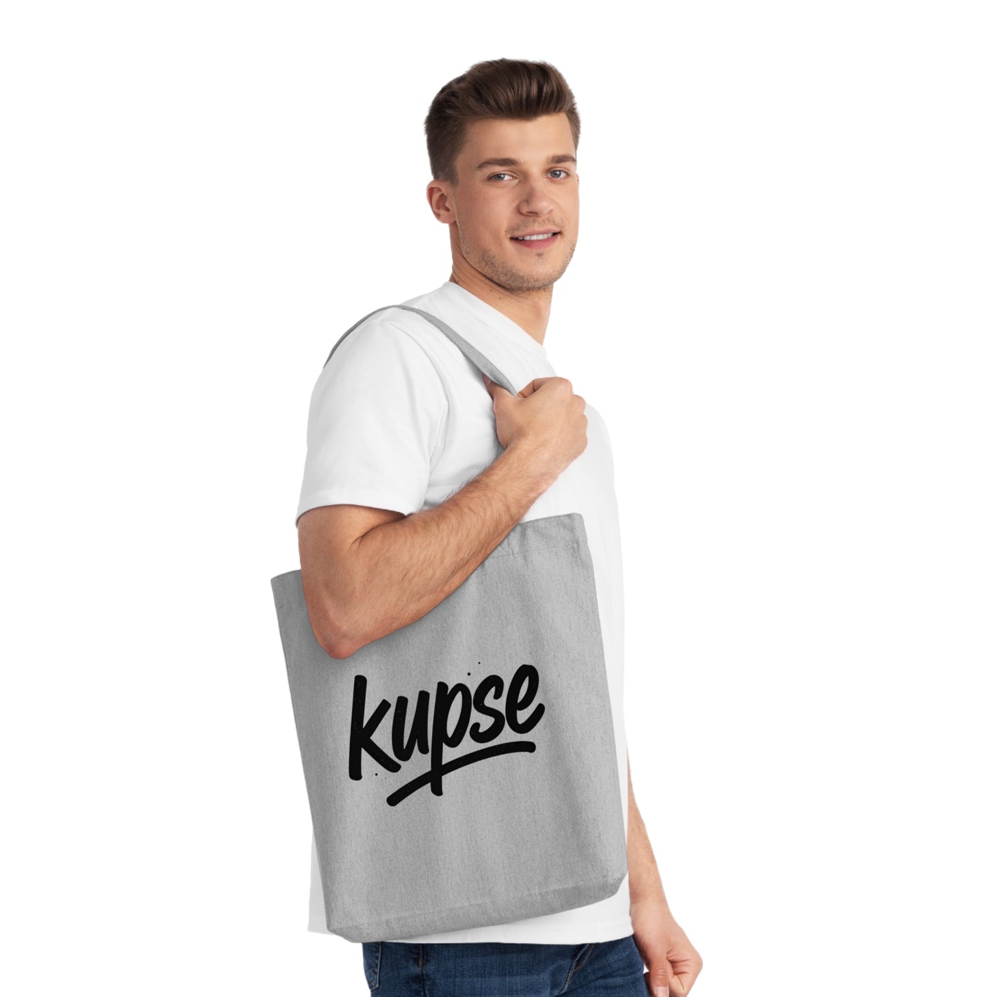 Tkana Torba na Ramię z Logo Kup Se – Styl i Ekologia w Jednym