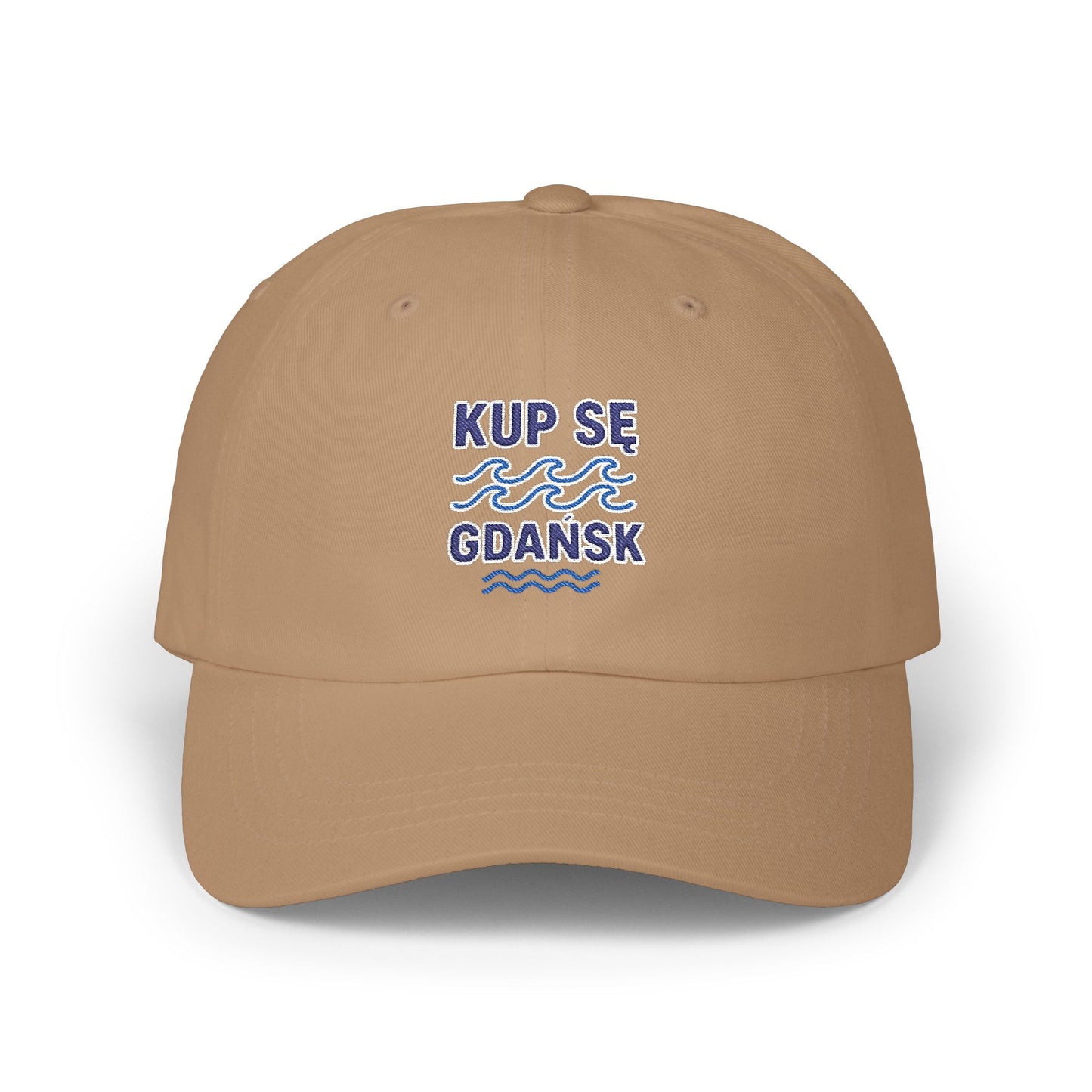 Czapka z daszkiem z grafiką Kup Se fale – modny Dad Cap z charakterem