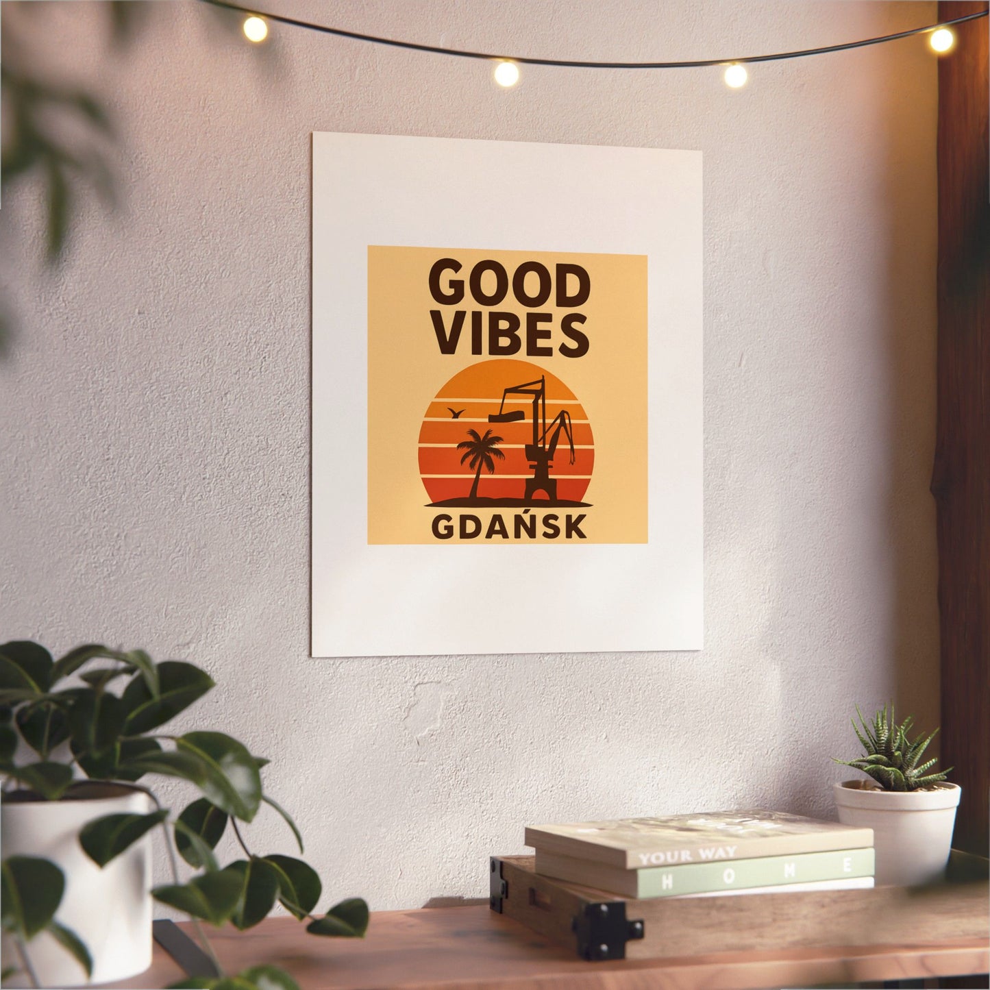 Obraz na panelu aluminiowym Good Vibes Desert – trwały wydruk w stylu Kup Se