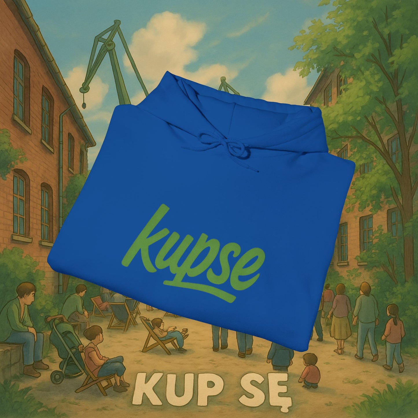 Unisex Heavy Blend Hoodie – Logo Green – Kup Se