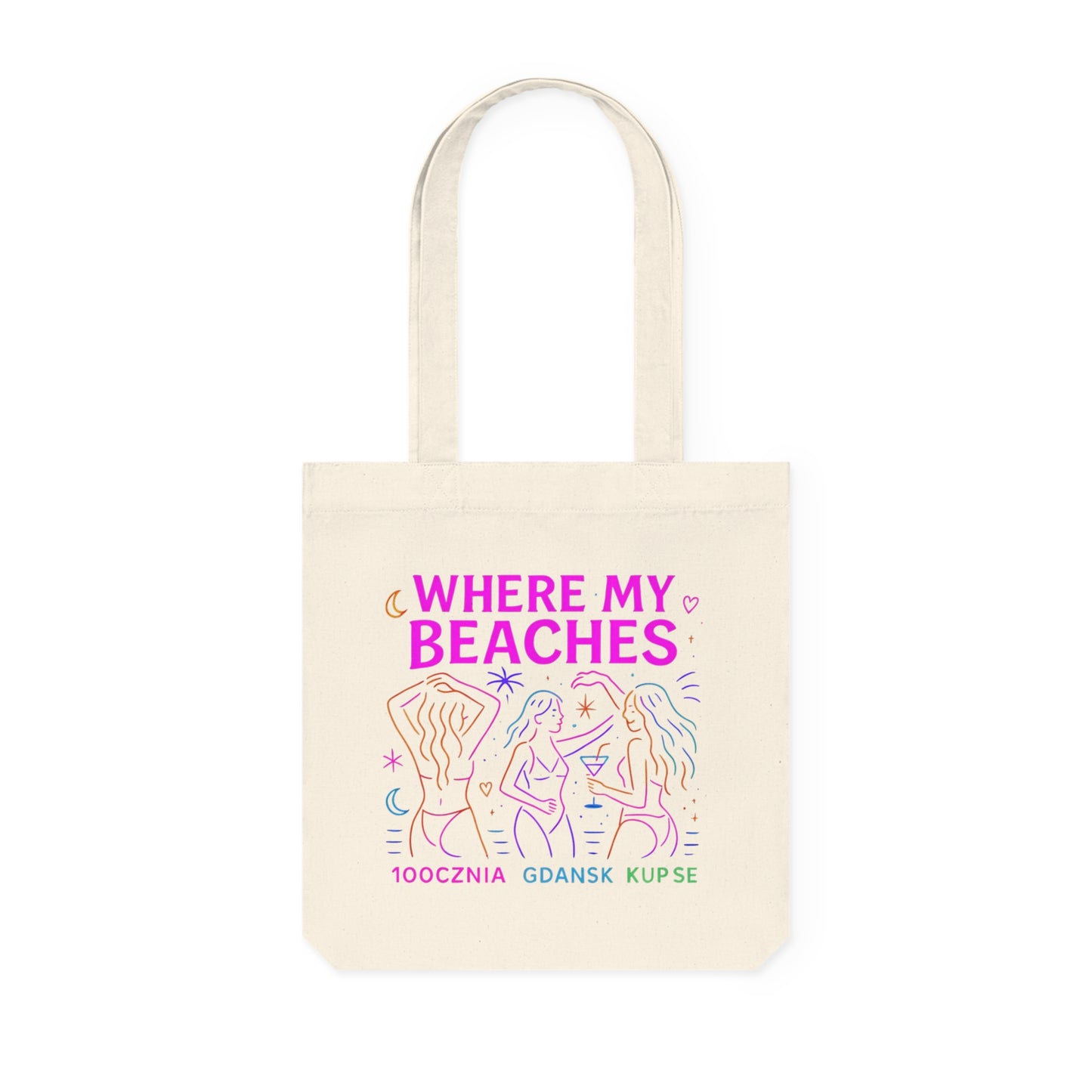 Tkana Torba na Ramię Kup Se Where My Beaches – Styl i Ekologia w Jednym
