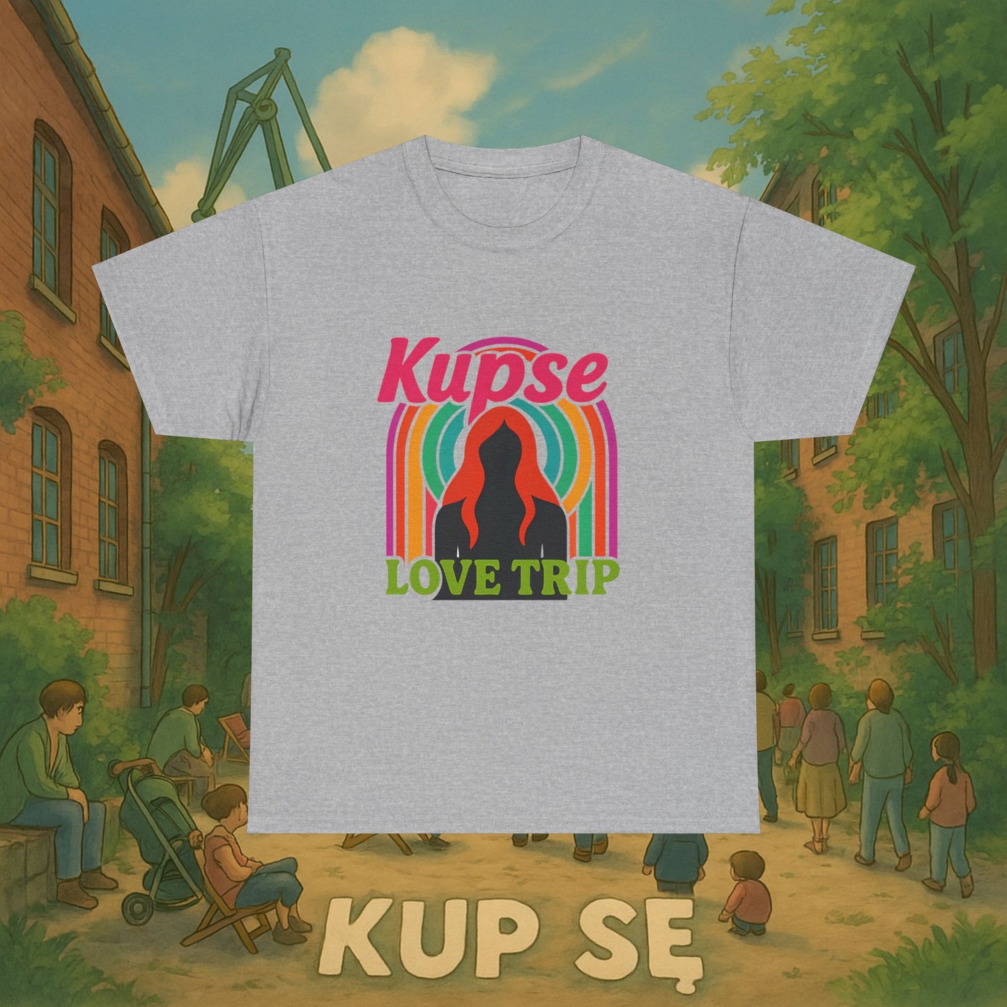 KupSe Love Trip Style t-shirt - Unisex Heavy Cotton Tee