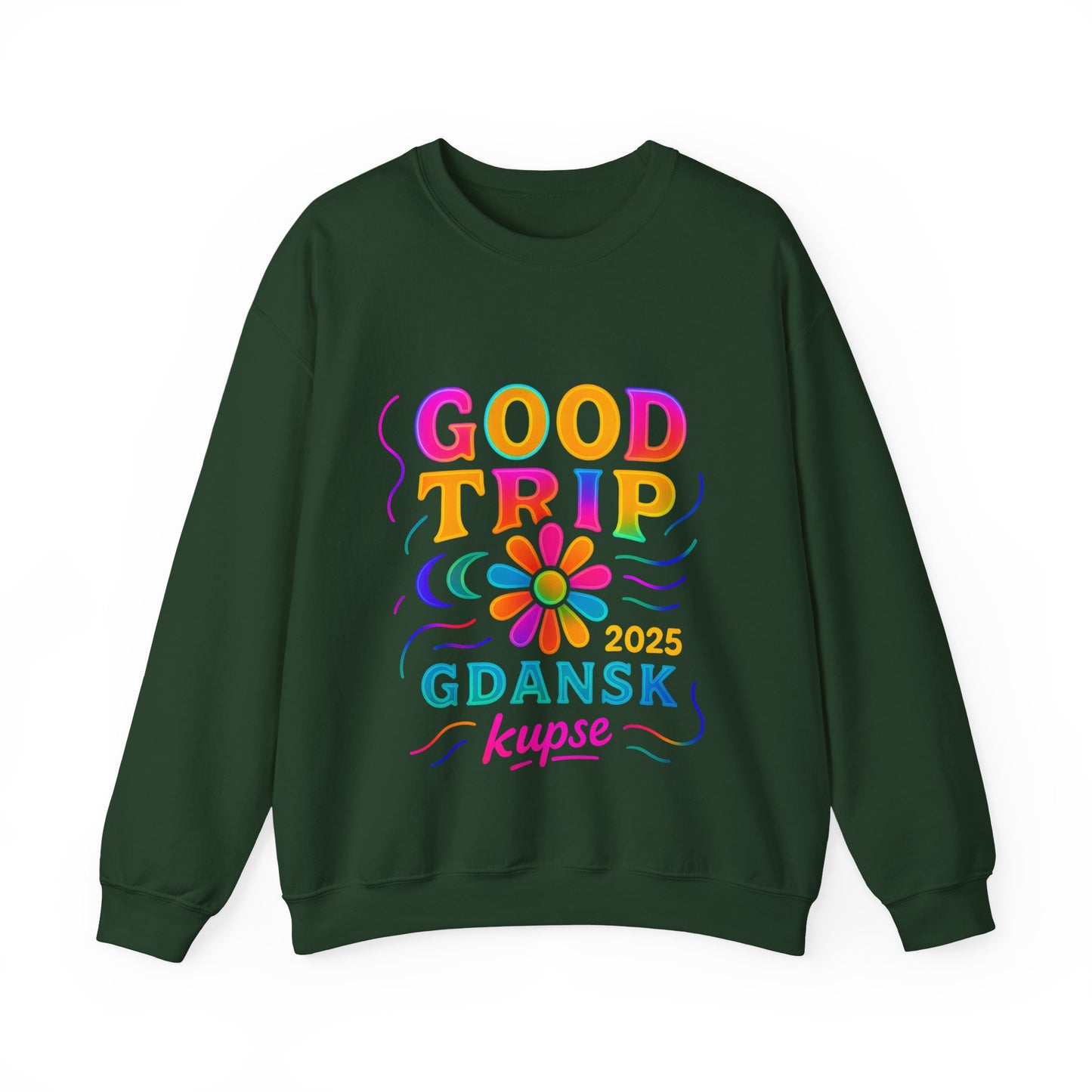 Bluza unisex z grafiką Kup Se Good Trip – klasyczny crewneck i miejski styl