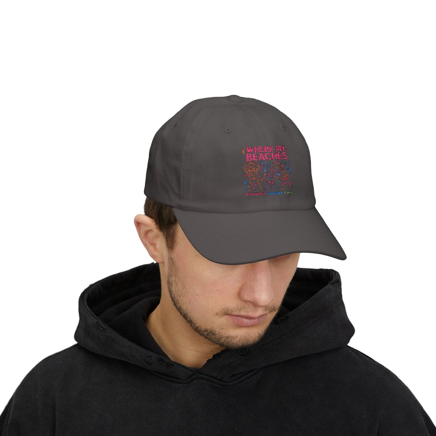 Czapka z daszkiem z grafiką Kup Se Where My Beaches – modny Dad Cap z charakterem