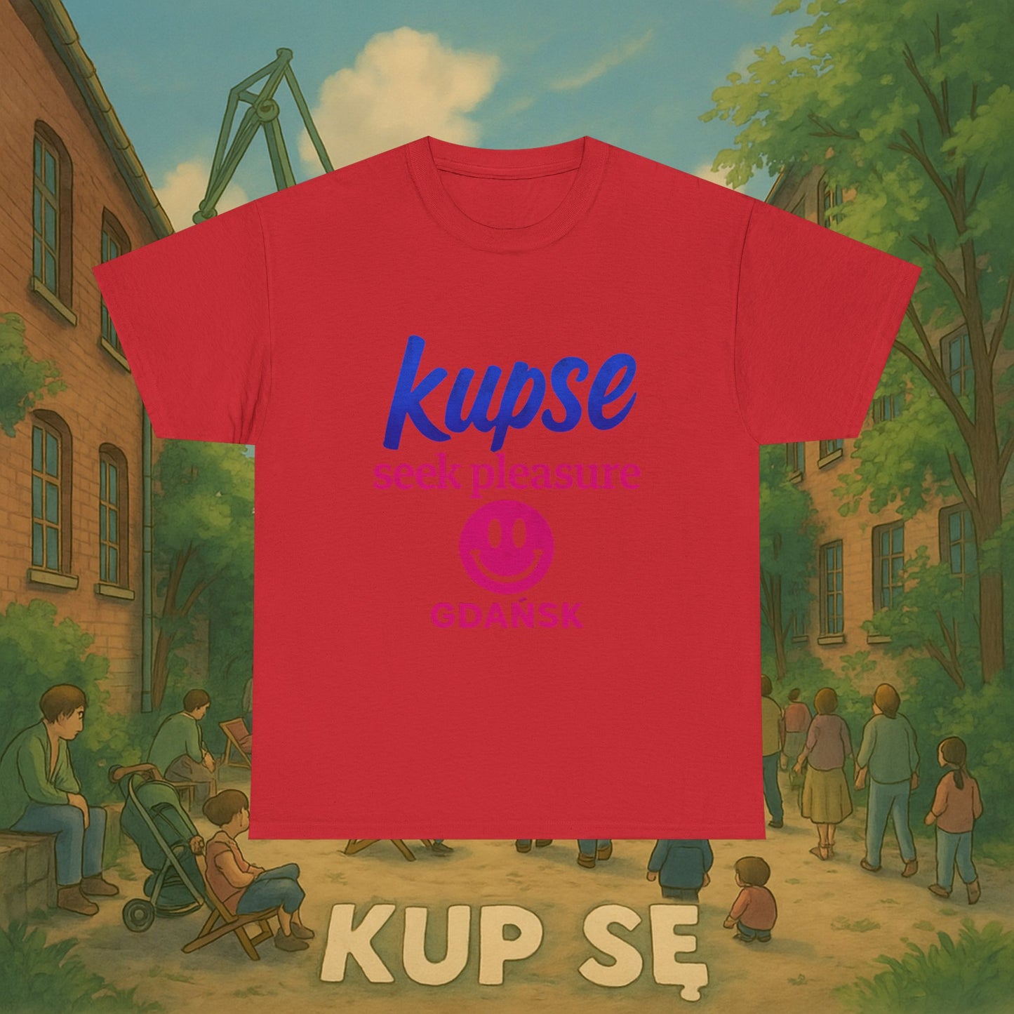 KupSe seek pleasure Style t-shirt - Unisex Heavy Cotton Tee
