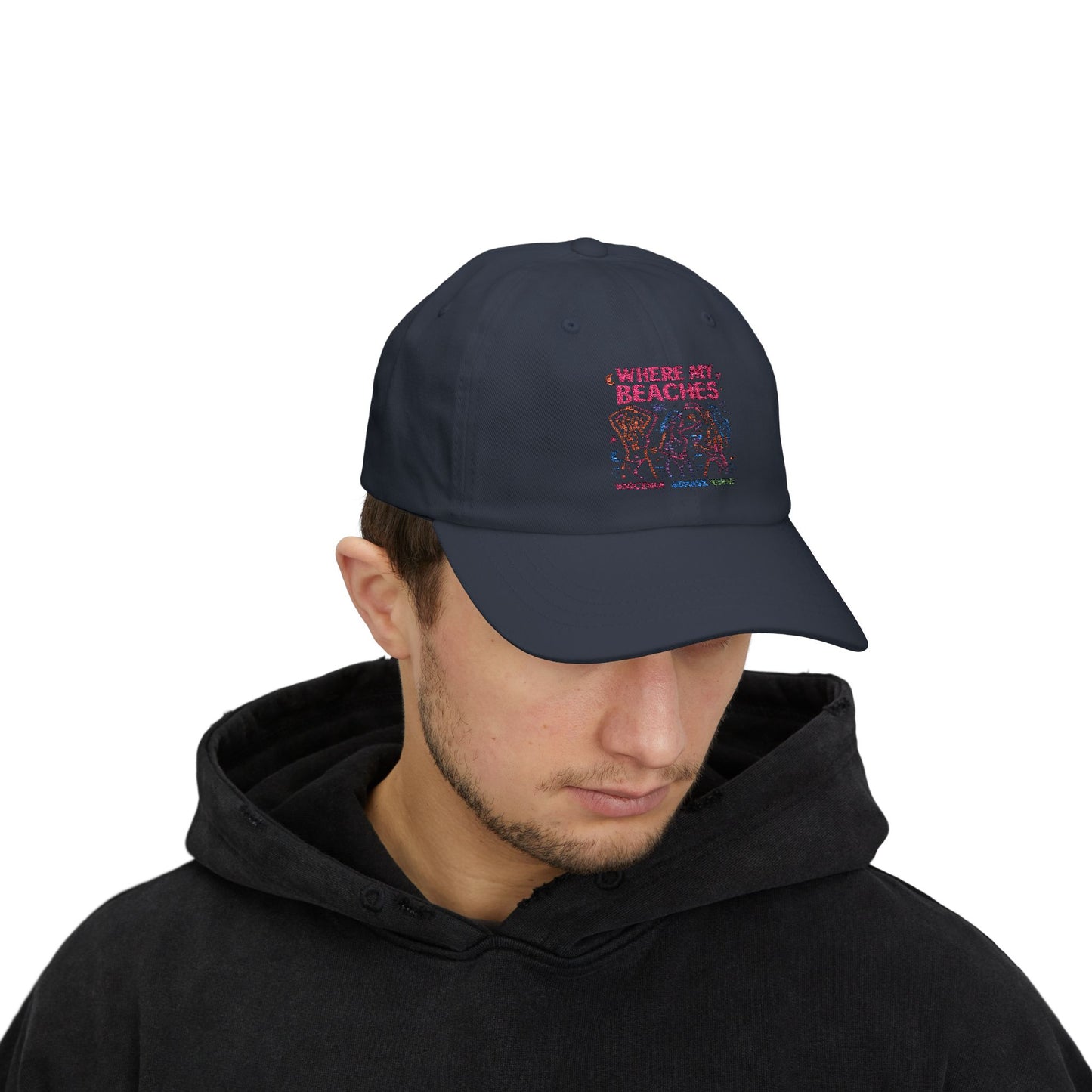 Czapka z daszkiem z grafiką Kup Se Where My Beaches – modny Dad Cap z charakterem