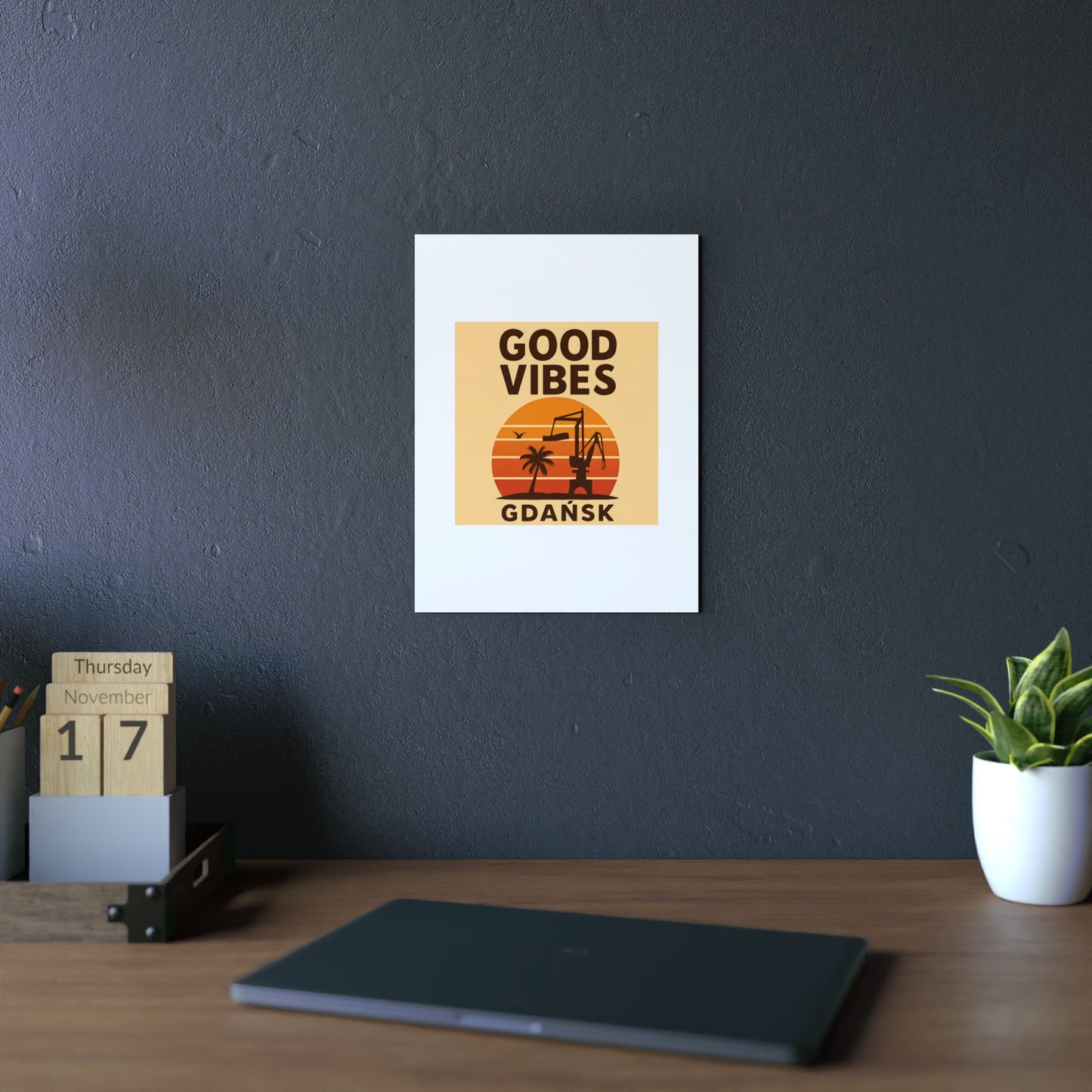 Obraz na panelu aluminiowym Good Vibes Desert – trwały wydruk w stylu Kup Se