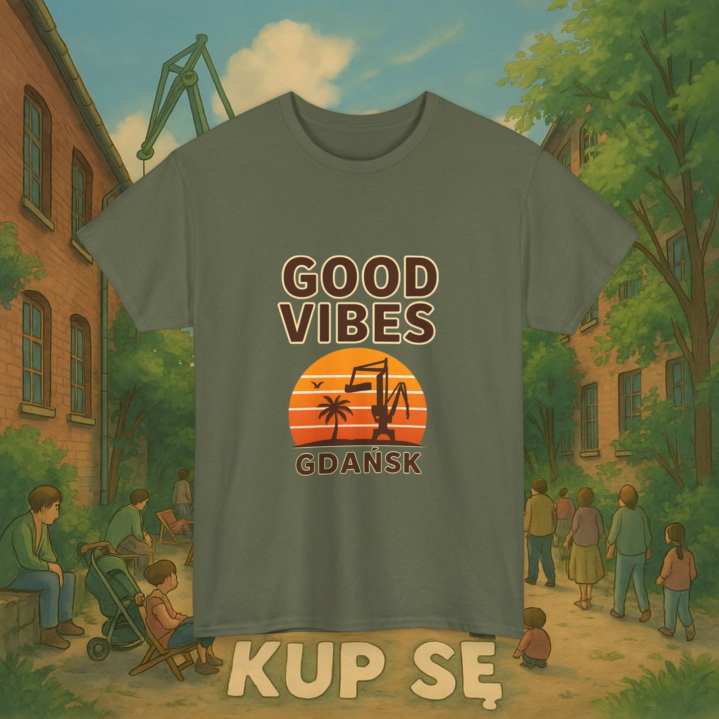 KupSe Good Vibes Style t-shirt - Unisex Heavy Cotton Tee