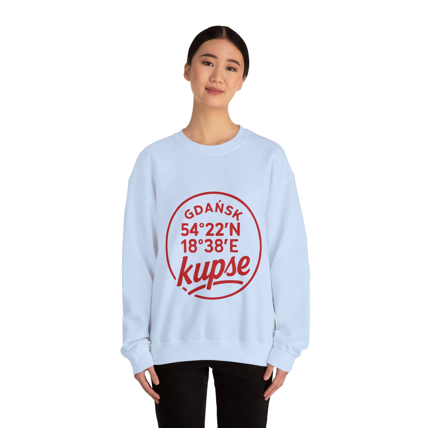 Bluza unisex z grafiką Kup Se Koordynaty – klasyczny crewneck i miejski styl