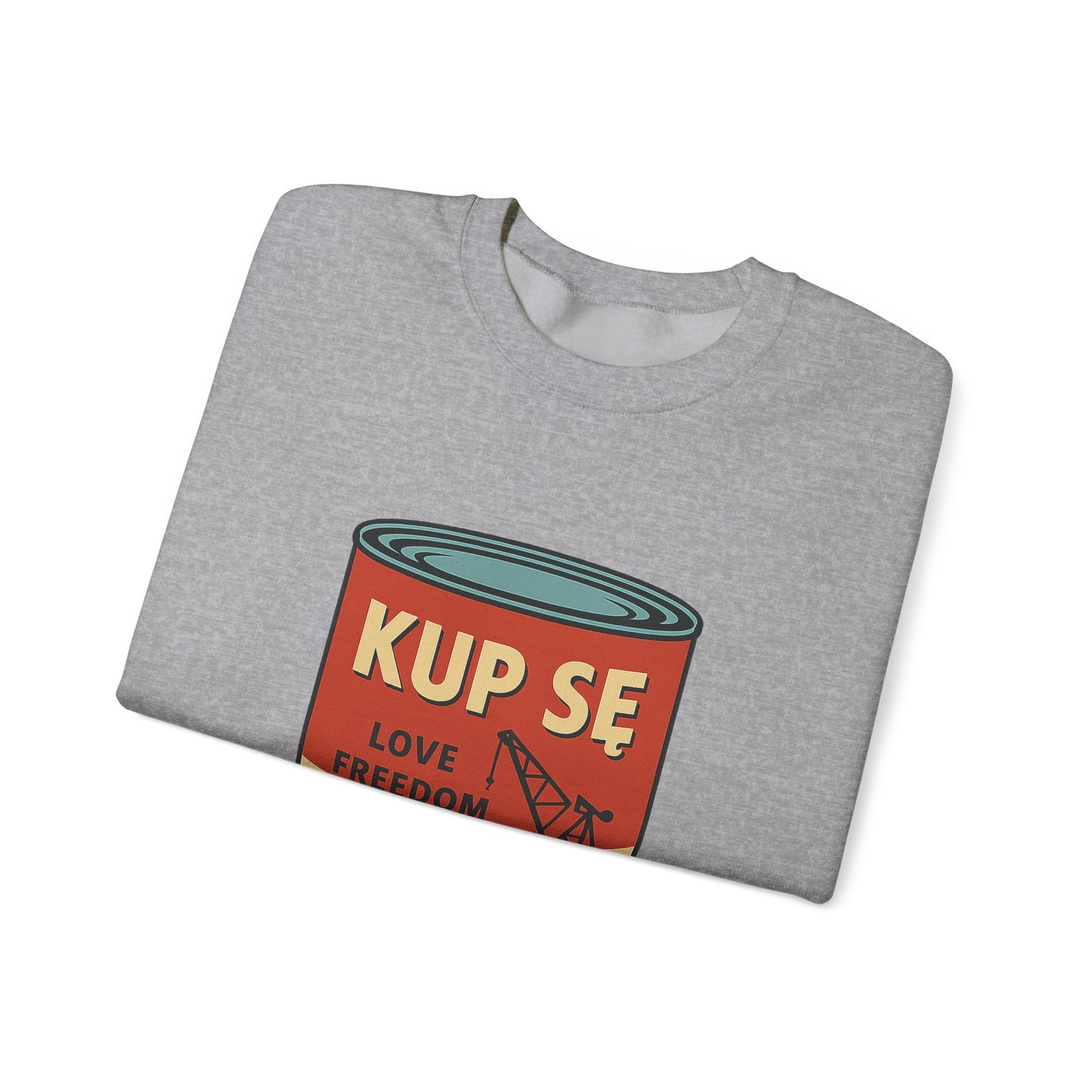 Bluza unisex z grafiką Kup Se Campbell– klasyczny crewneck i miejski styl