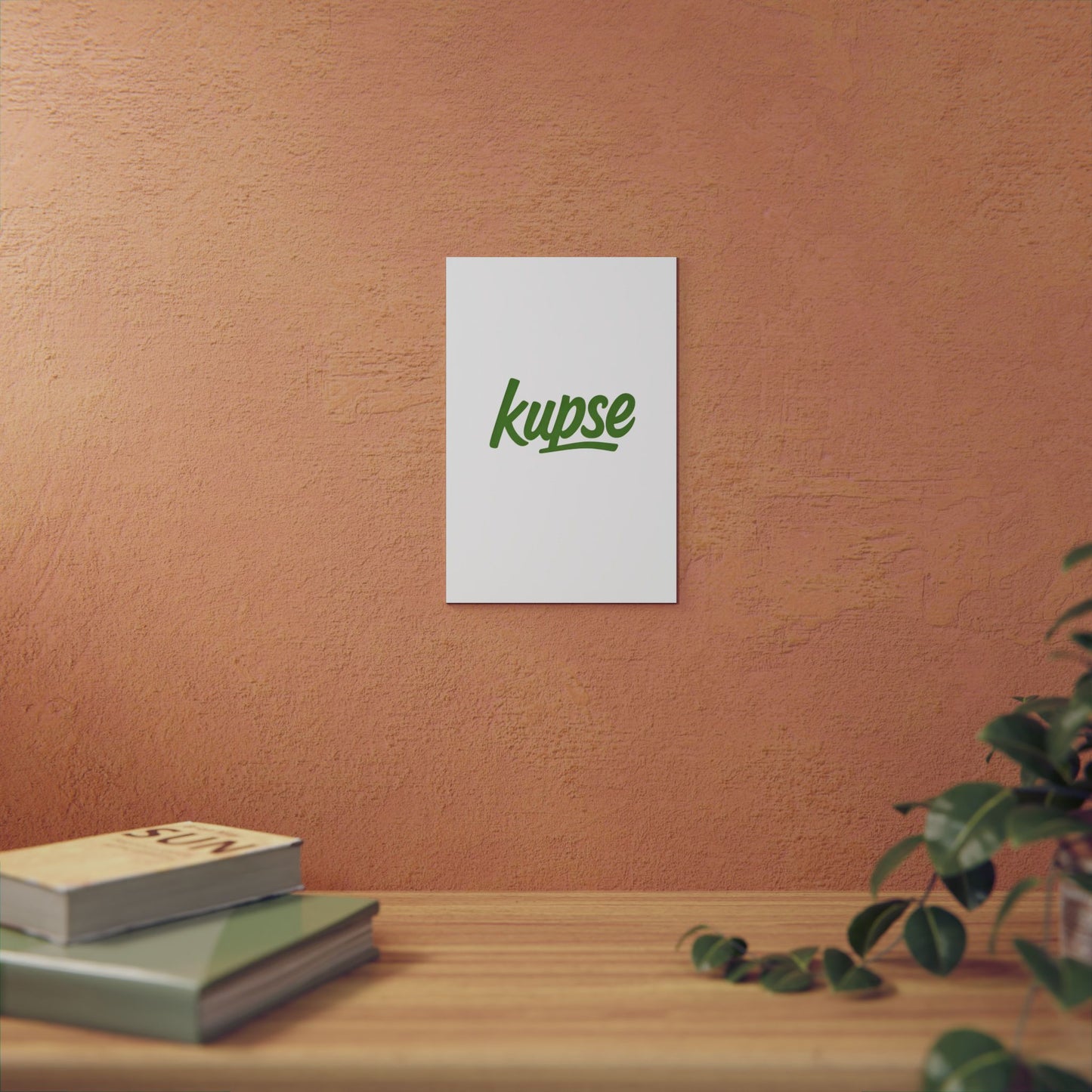 Obraz na panelu aluminiowym Kupse Logo Green – trwały wydruk w stylu Kup Se