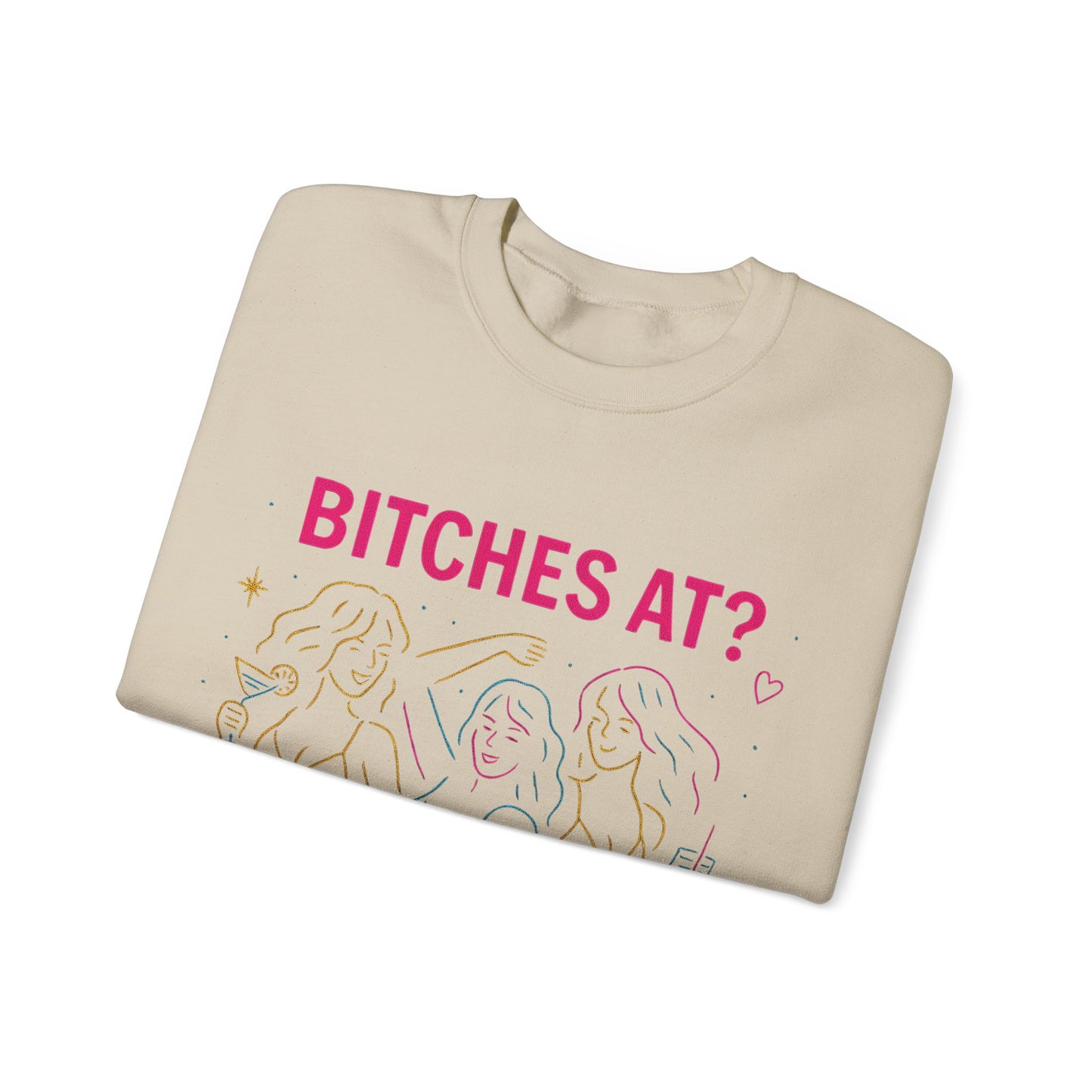 Bluza unisex z grafiką Kup Se Bi*ches at? – klasyczny crewneck i miejski styl