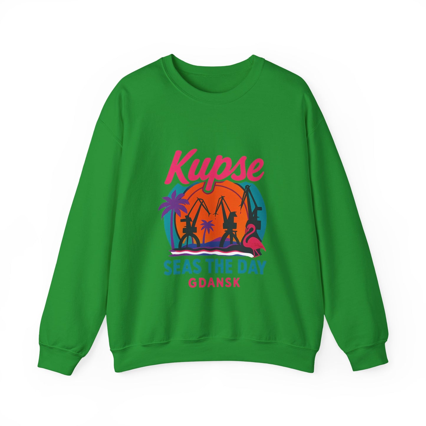 Bluza unisex z grafiką Kup Se Seas The Day – klasyczny crewneck i miejski styl