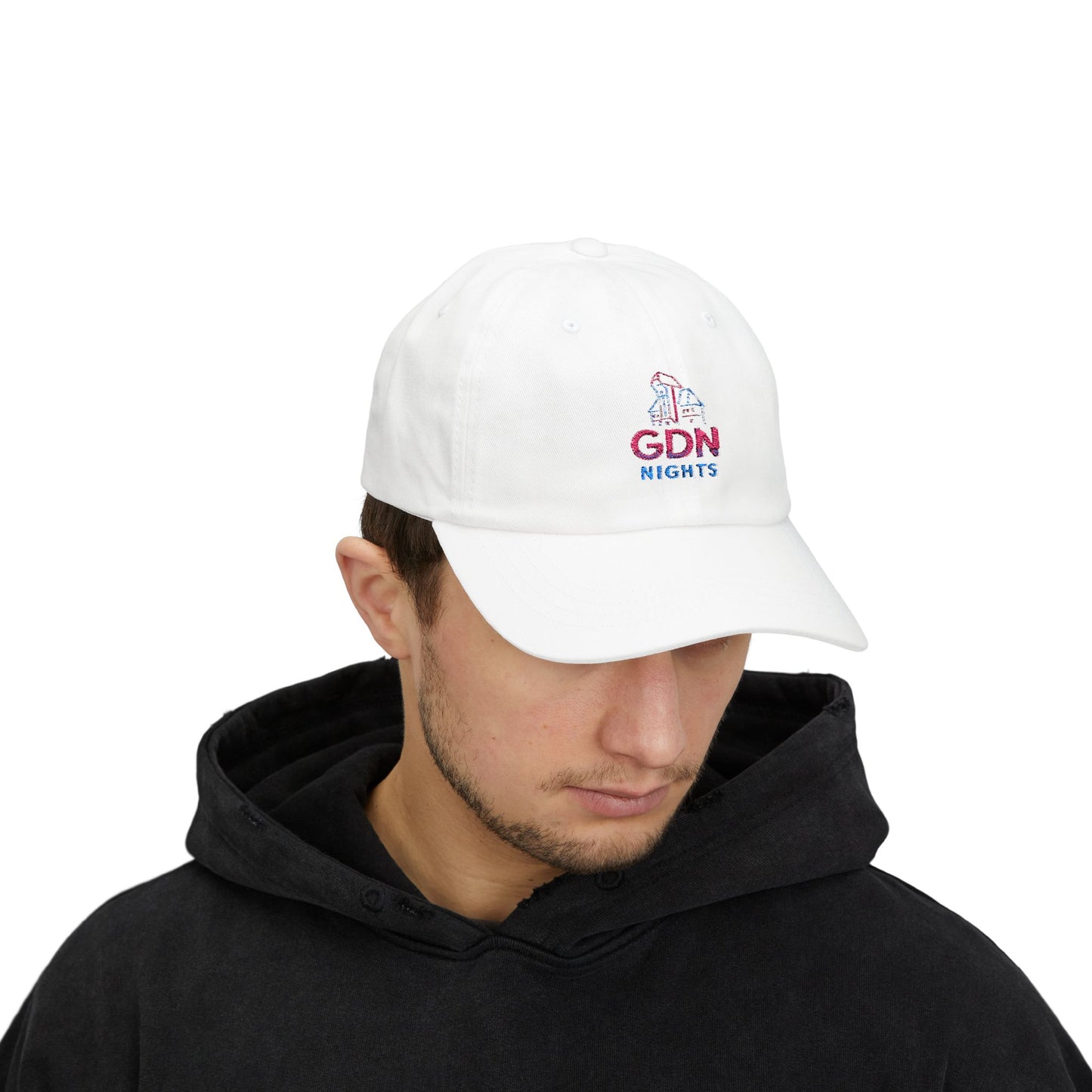 Czapka z daszkiem z grafiką Kup Se GDN Nights – modny Dad Cap z charakterem
