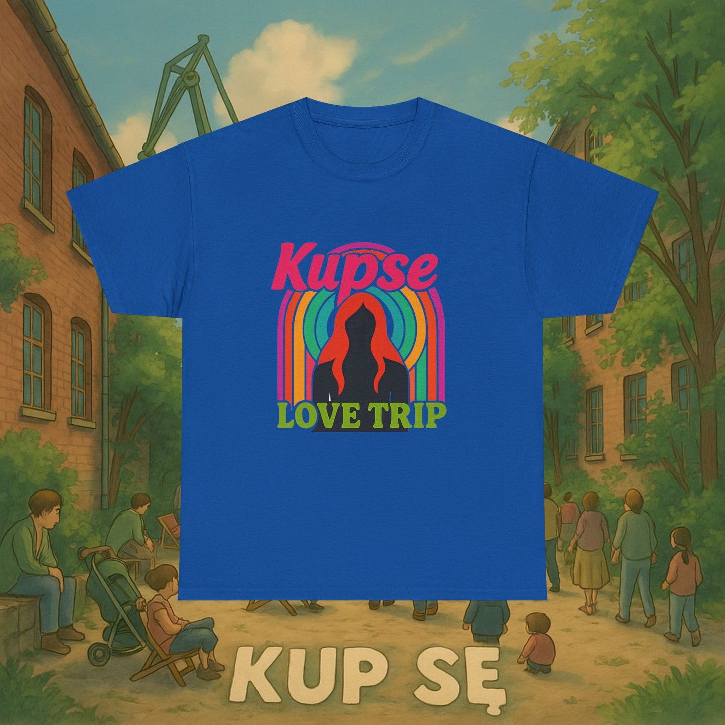 KupSe Love Trip Style t-shirt - Unisex Heavy Cotton Tee