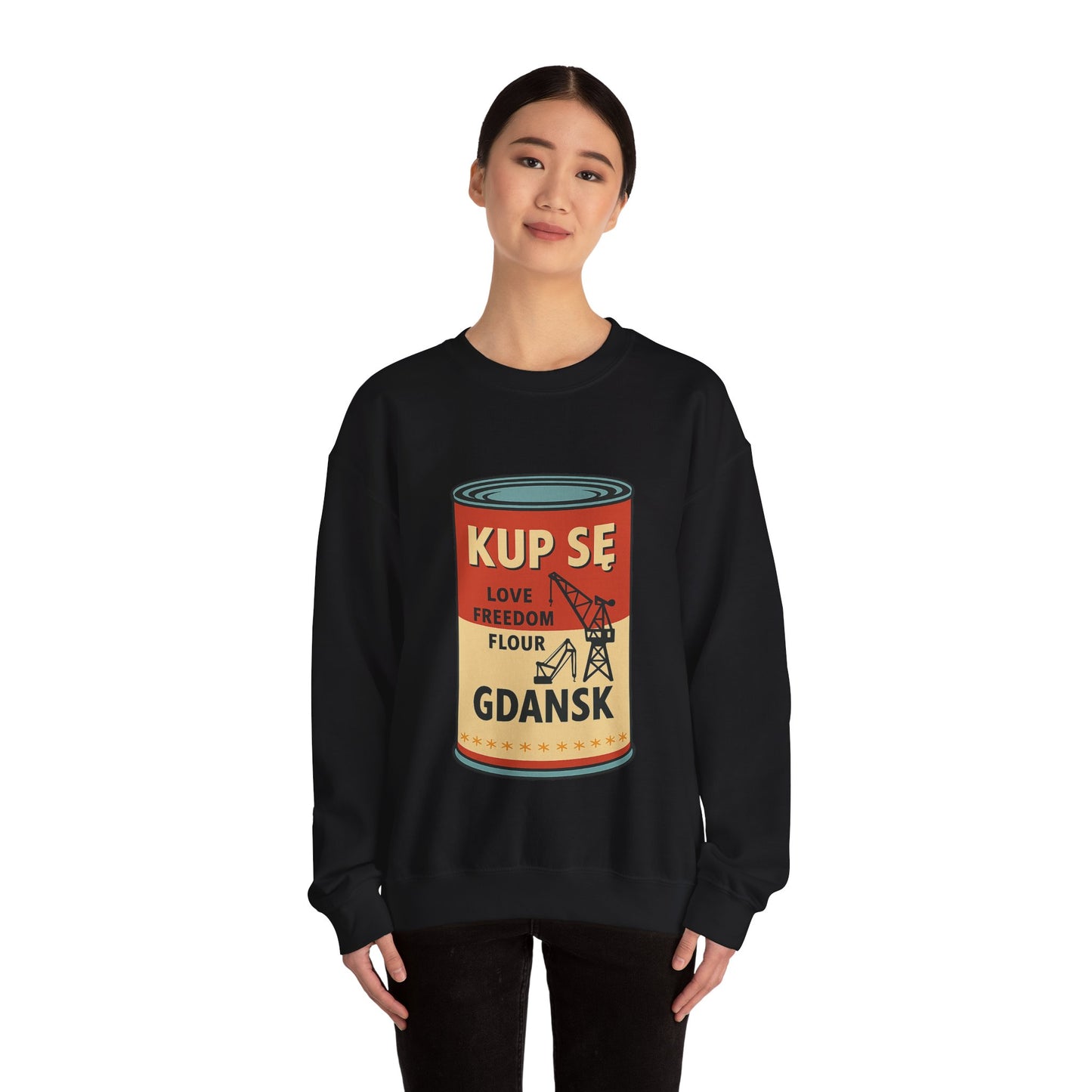 Bluza unisex z grafiką Kup Se Campbell– klasyczny crewneck i miejski styl