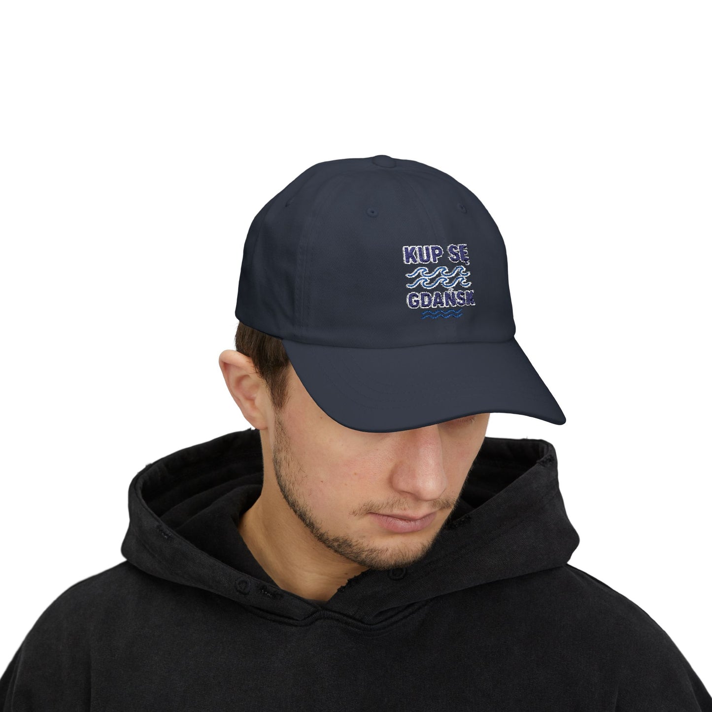 Czapka z daszkiem z grafiką Kup Se fale – modny Dad Cap z charakterem