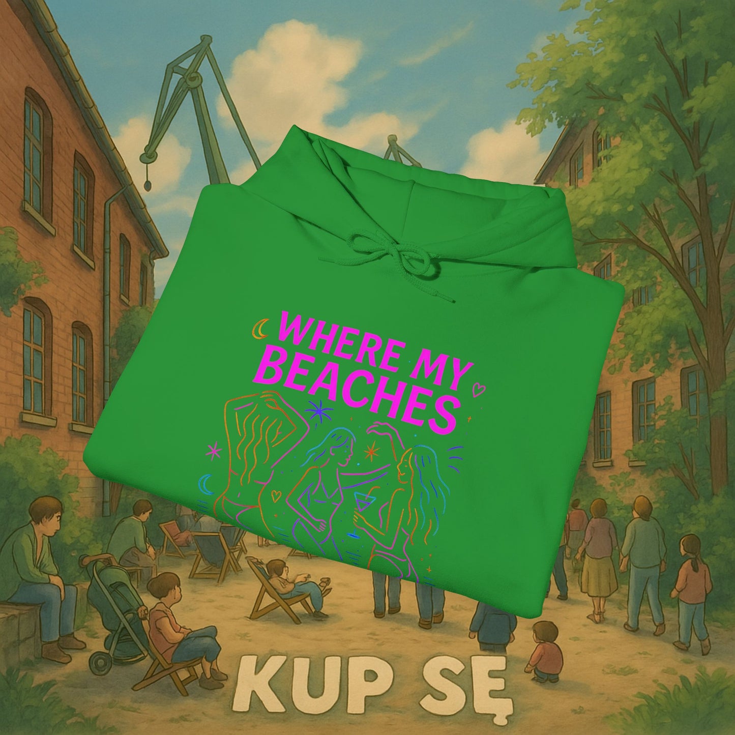Unisex Heavy Blend Hoodie – Where My Beaches – Kup Se