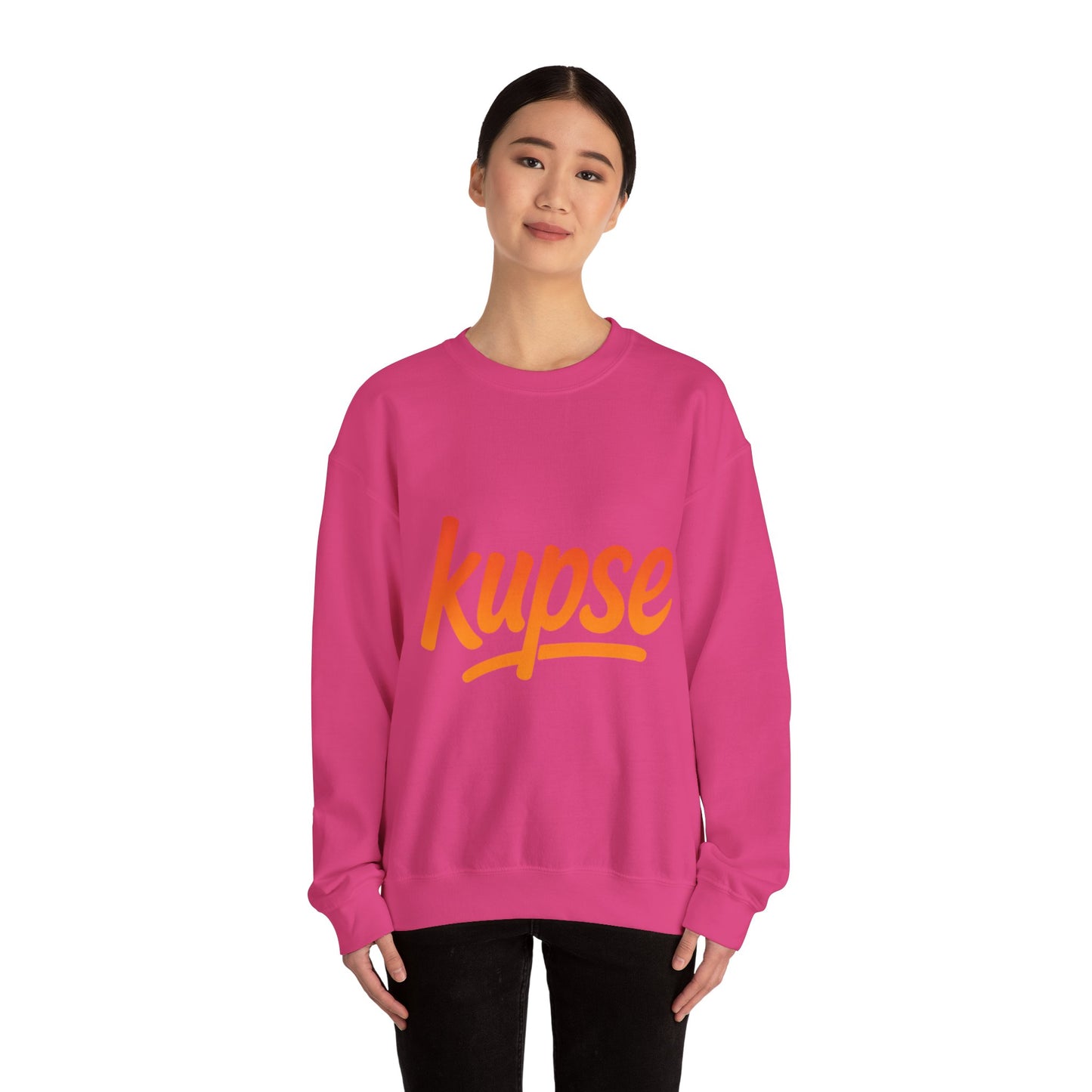 Bluza unisex z grafiką Kup Se Logo Orange – klasyczny crewneck i miejski styl