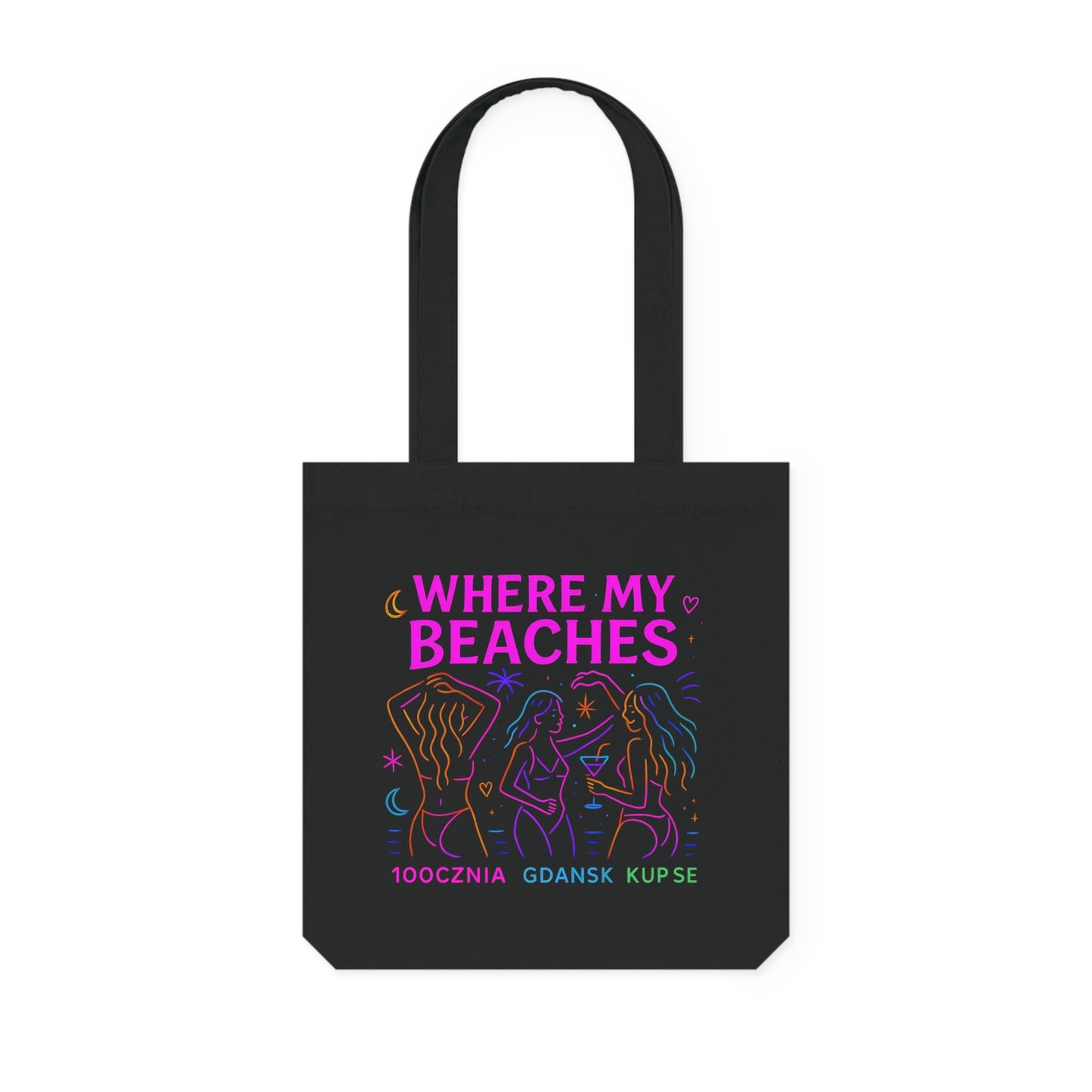 Tkana Torba na Ramię Kup Se Where My Beaches – Styl i Ekologia w Jednym