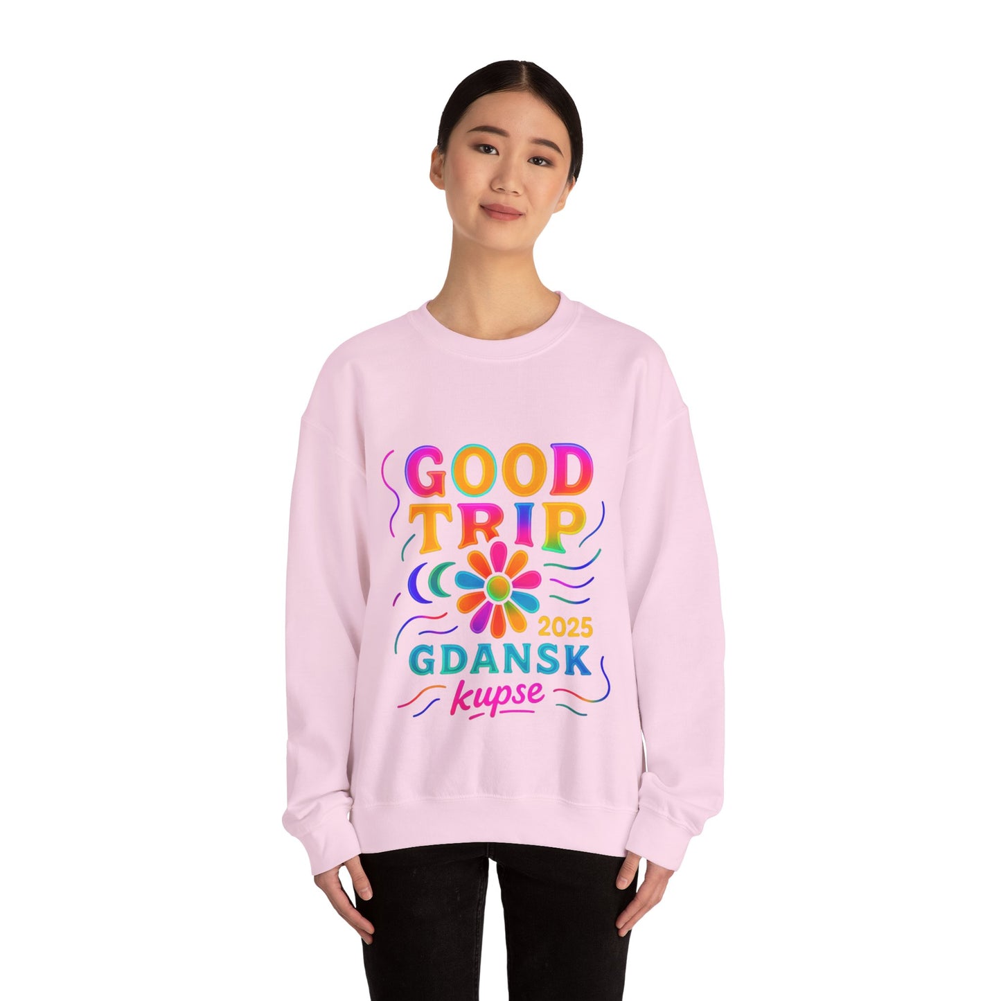 Bluza unisex z grafiką Kup Se Good Trip – klasyczny crewneck i miejski styl