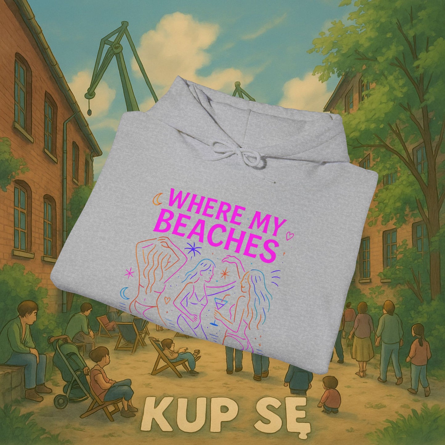 Unisex Heavy Blend Hoodie – Where My Beaches – Kup Se