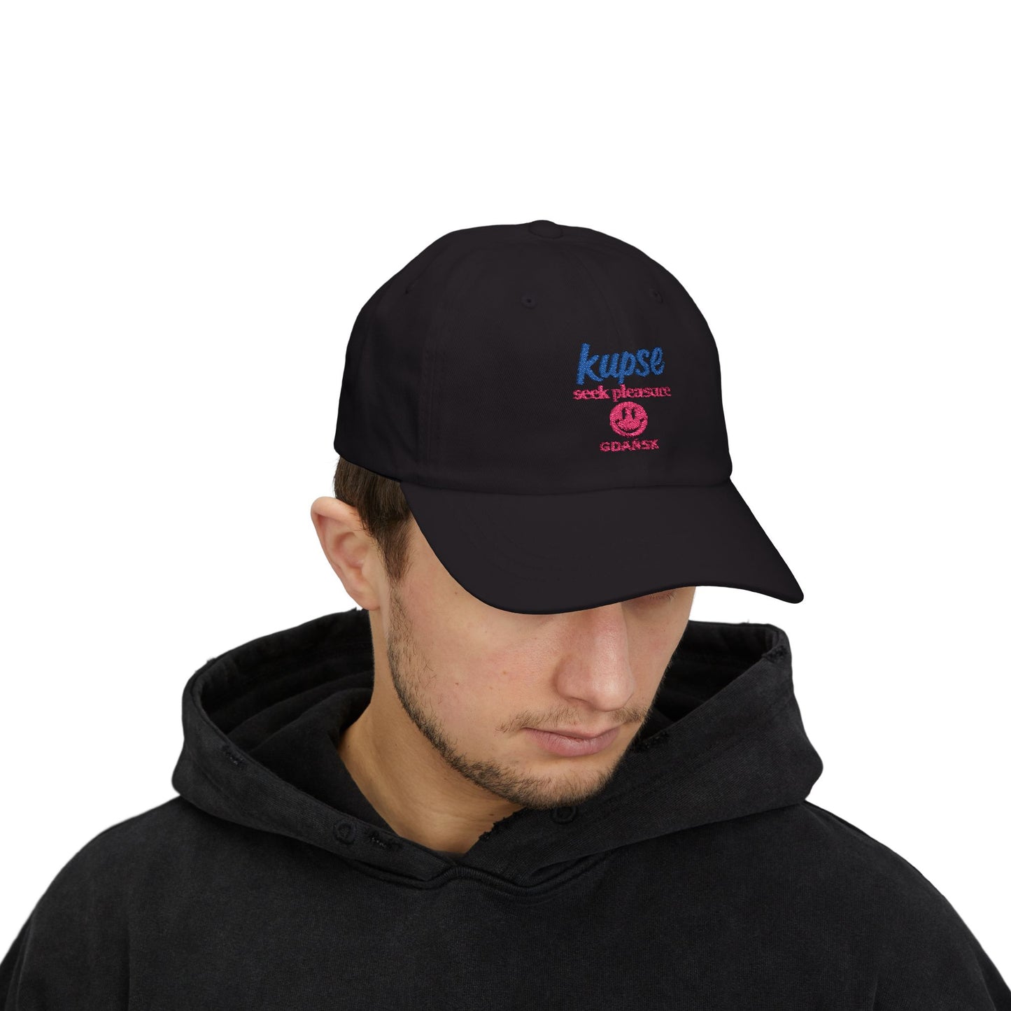 Czapka z daszkiem z grafiką Kup Se Seek Pleasure – modny Dad Cap z charakterem