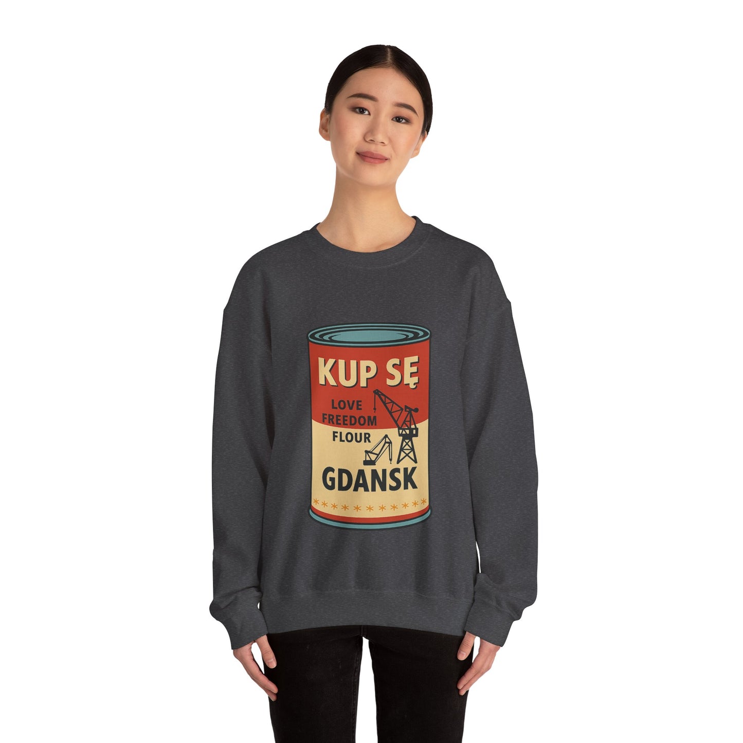 Bluza unisex z grafiką Kup Se Campbell– klasyczny crewneck i miejski styl