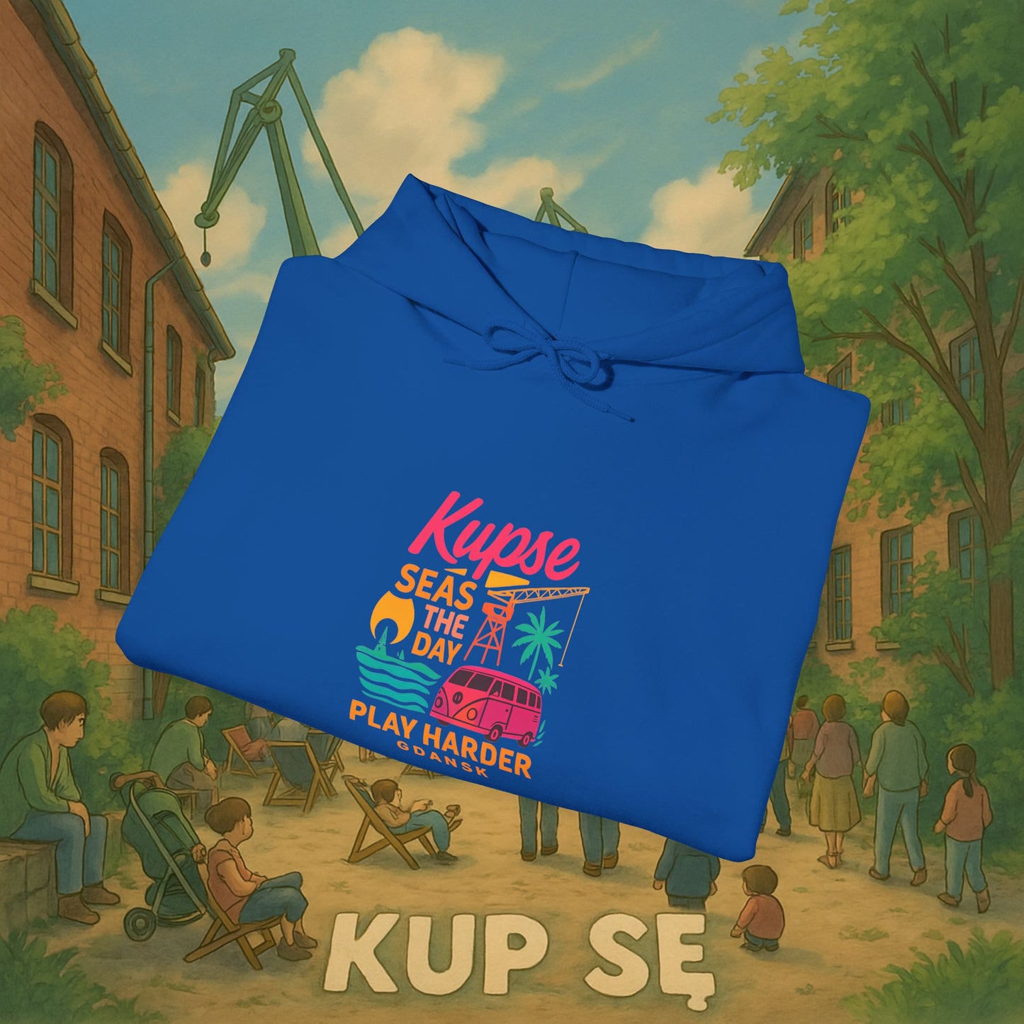 Unisex Heavy Blend Hoodie – Play Harder – Kup Se