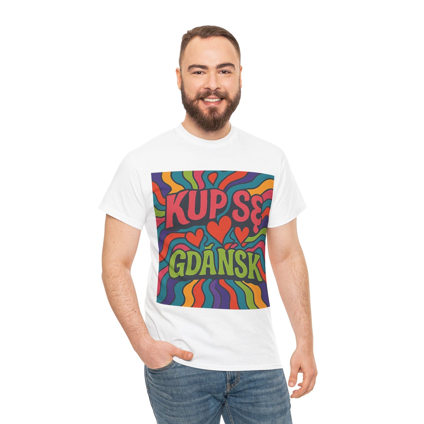 KupSe Gdańsk Hippie t-shirt - Unisex Heavy Cotton Tee