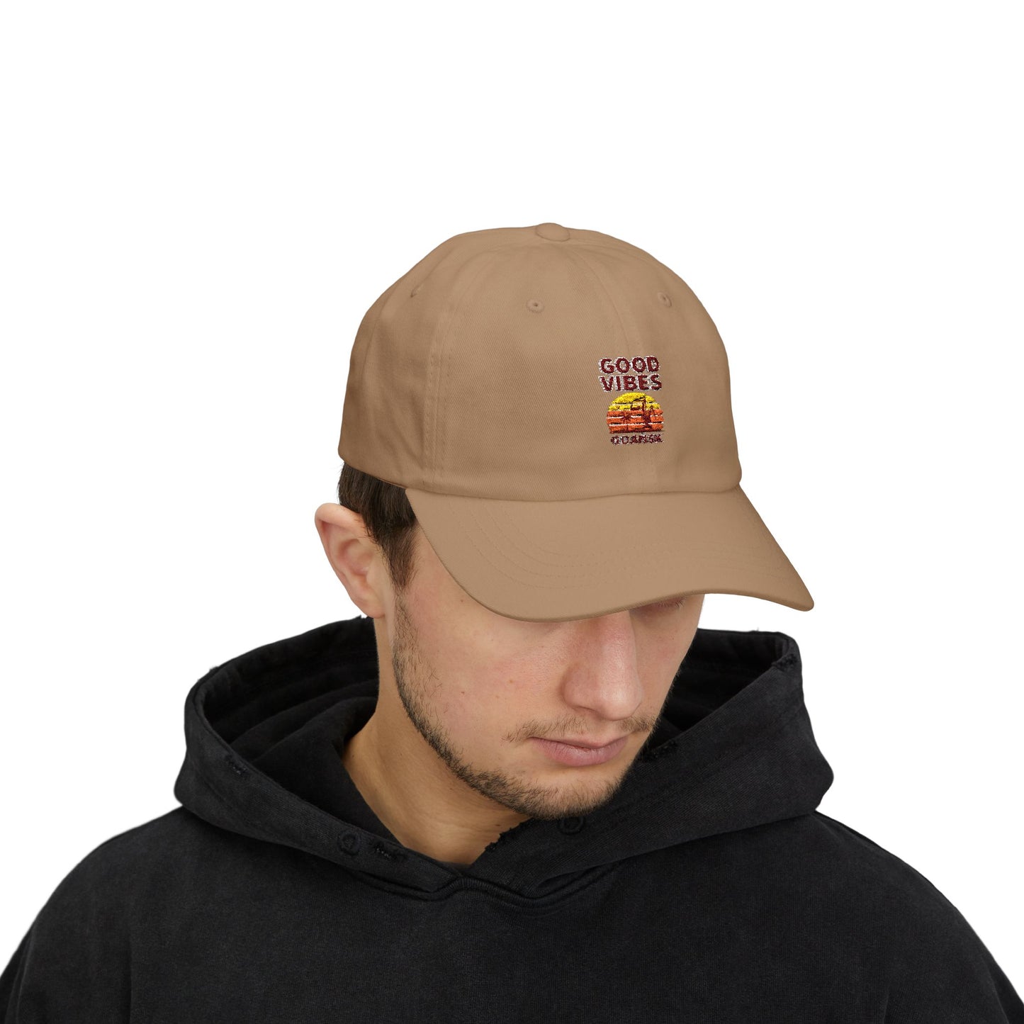 Czapka z daszkiem z grafiką Kup Se Good Vibes – modny Dad Cap z charakterem