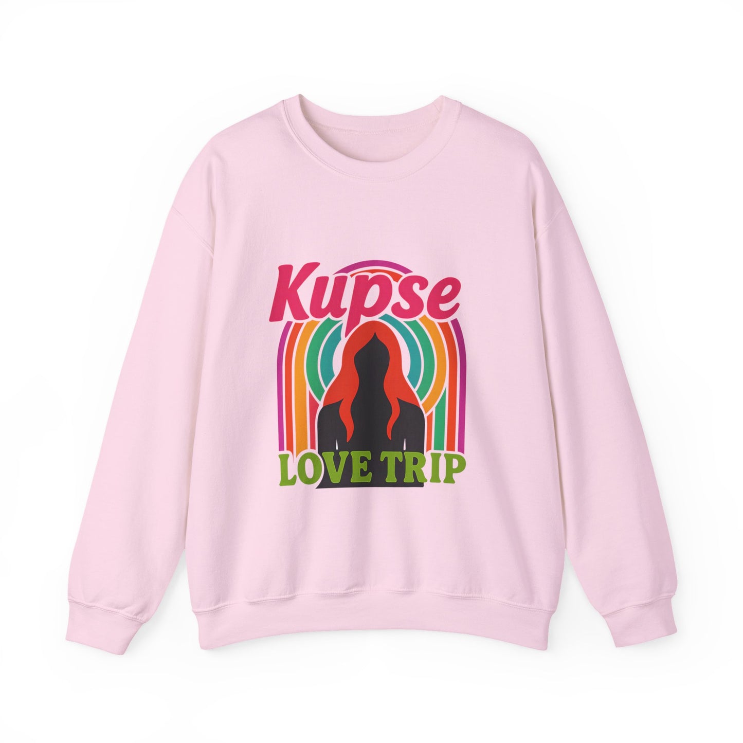 Bluza unisex z grafiką Kup Se Love Trip – klasyczny crewneck i miejski styl