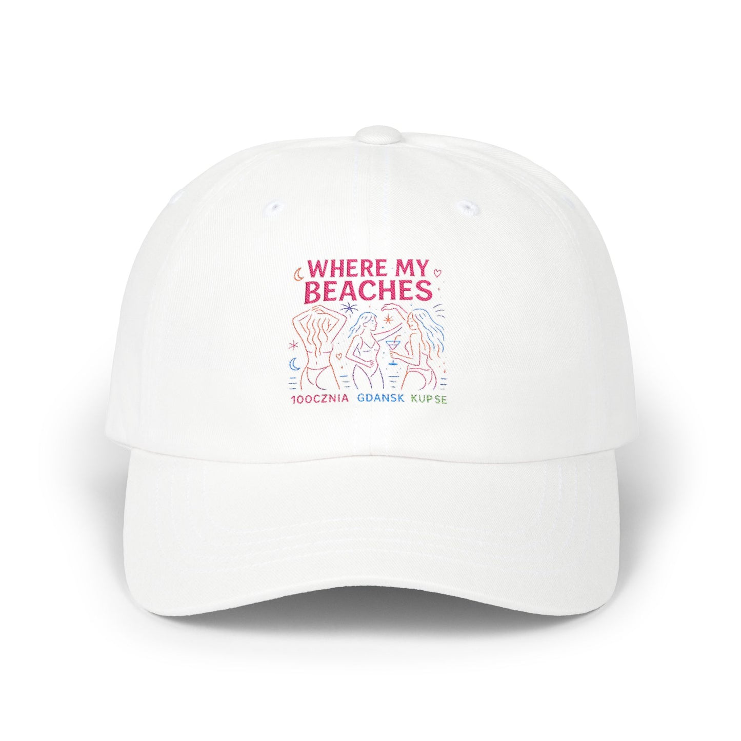 Czapka z daszkiem z grafiką Kup Se Where My Beaches – modny Dad Cap z charakterem