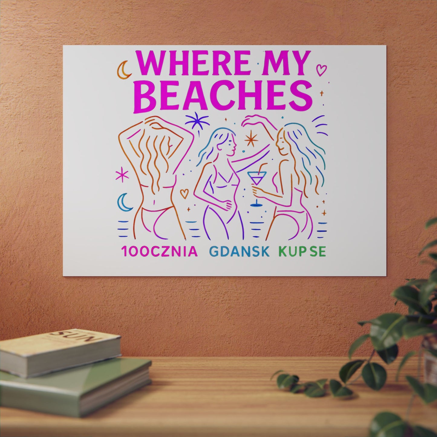 Obraz na panelu aluminiowym Where My Beaches – trwały wydruk w stylu Kup Se