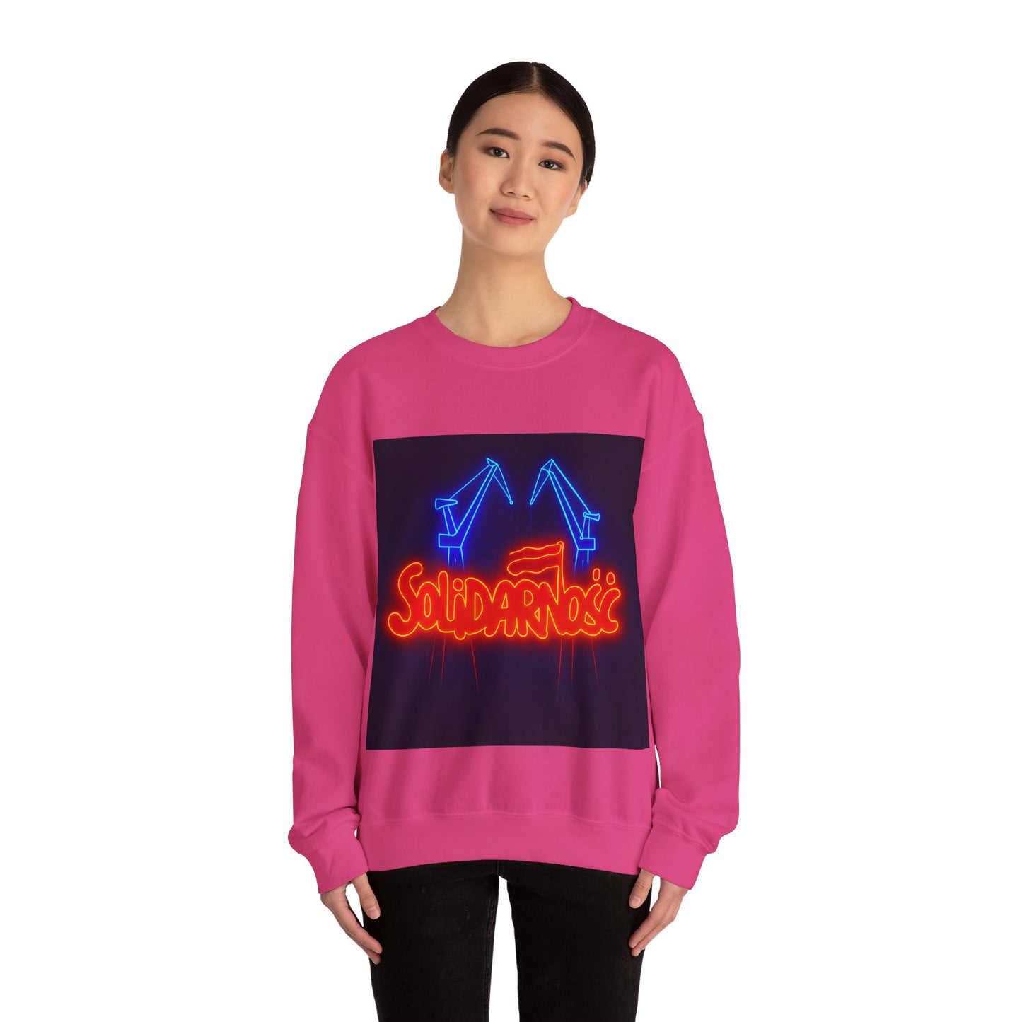 Bluza unisex z grafiką Kup Se Solidarność – klasyczny crewneck i miejski styl