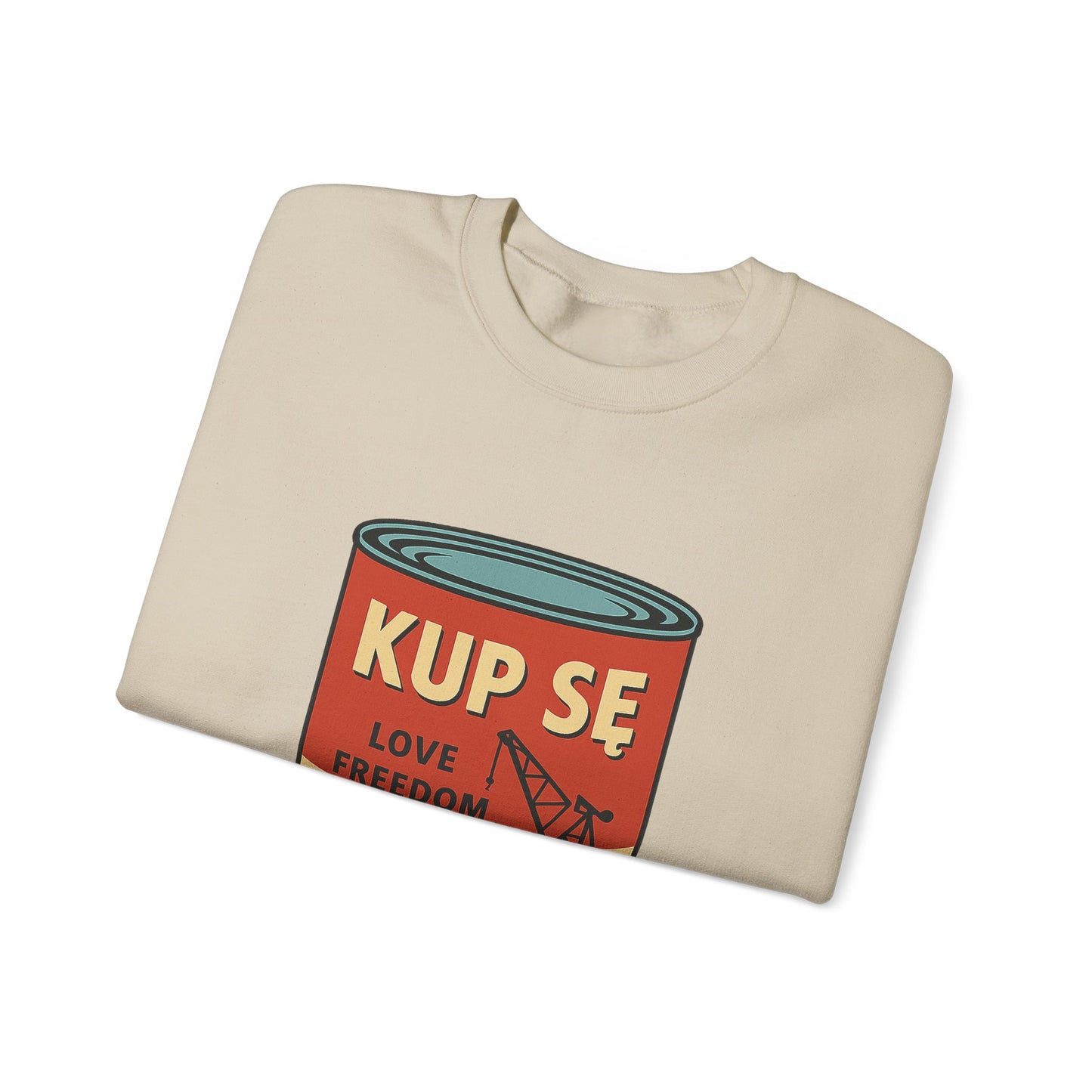 Bluza unisex z grafiką Kup Se Campbell– klasyczny crewneck i miejski styl
