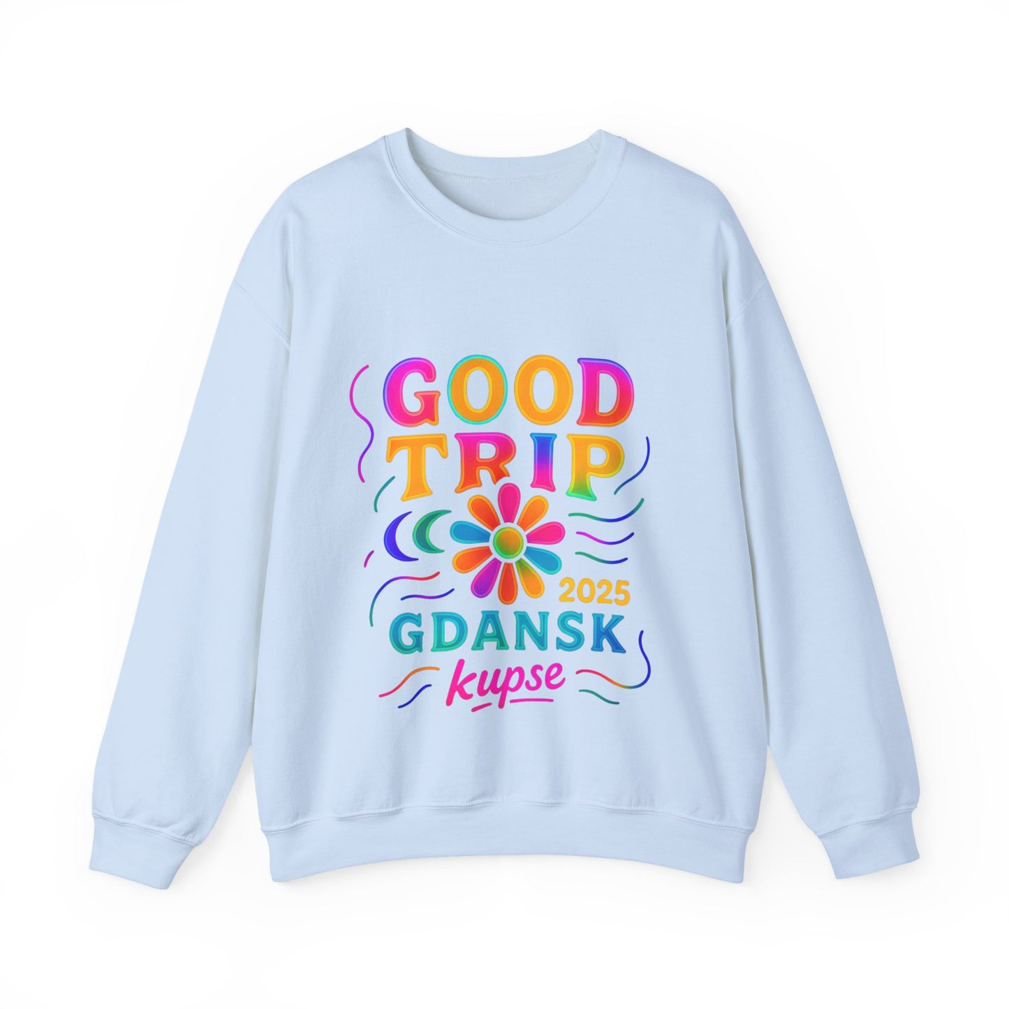 Bluza unisex z grafiką Kup Se Good Trip – klasyczny crewneck i miejski styl