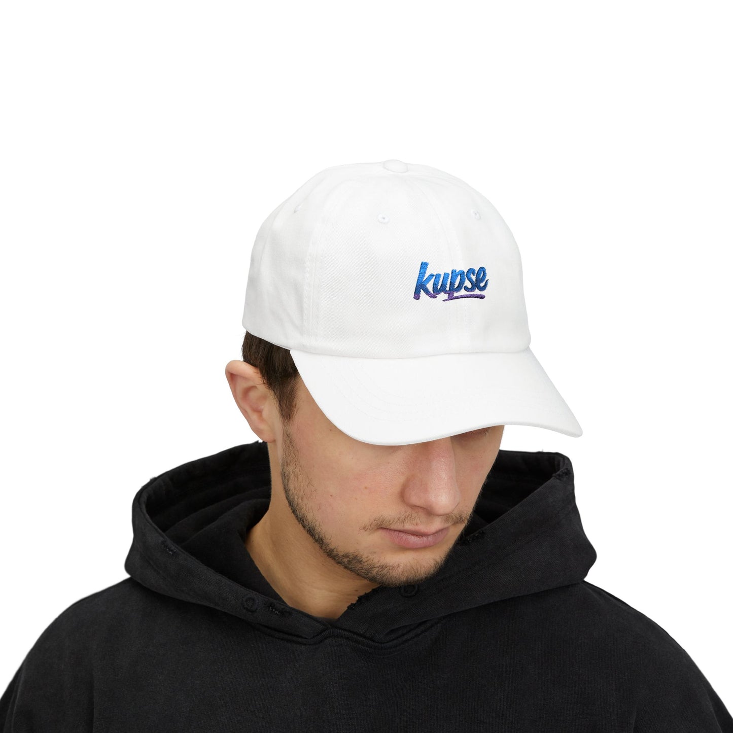 Czapka z daszkiem z grafiką Kup Se Logo Blue – modny Dad Cap z charakterem