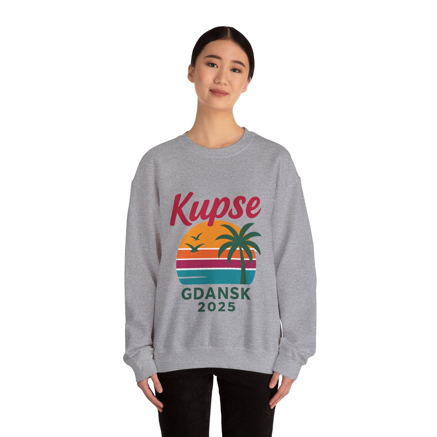 Bluza unisex z grafiką Kup Se 90s – klasyczny crewneck i miejski styl