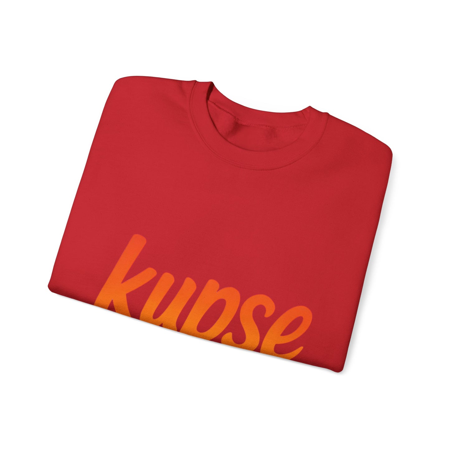 Bluza unisex z grafiką Kup Se Logo Orange – klasyczny crewneck i miejski styl