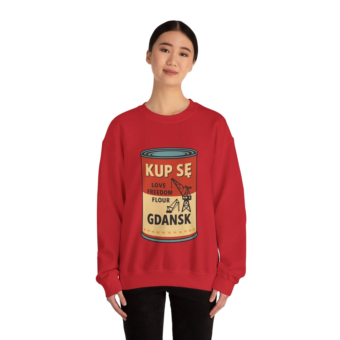 Bluza unisex z grafiką Kup Se Campbell– klasyczny crewneck i miejski styl