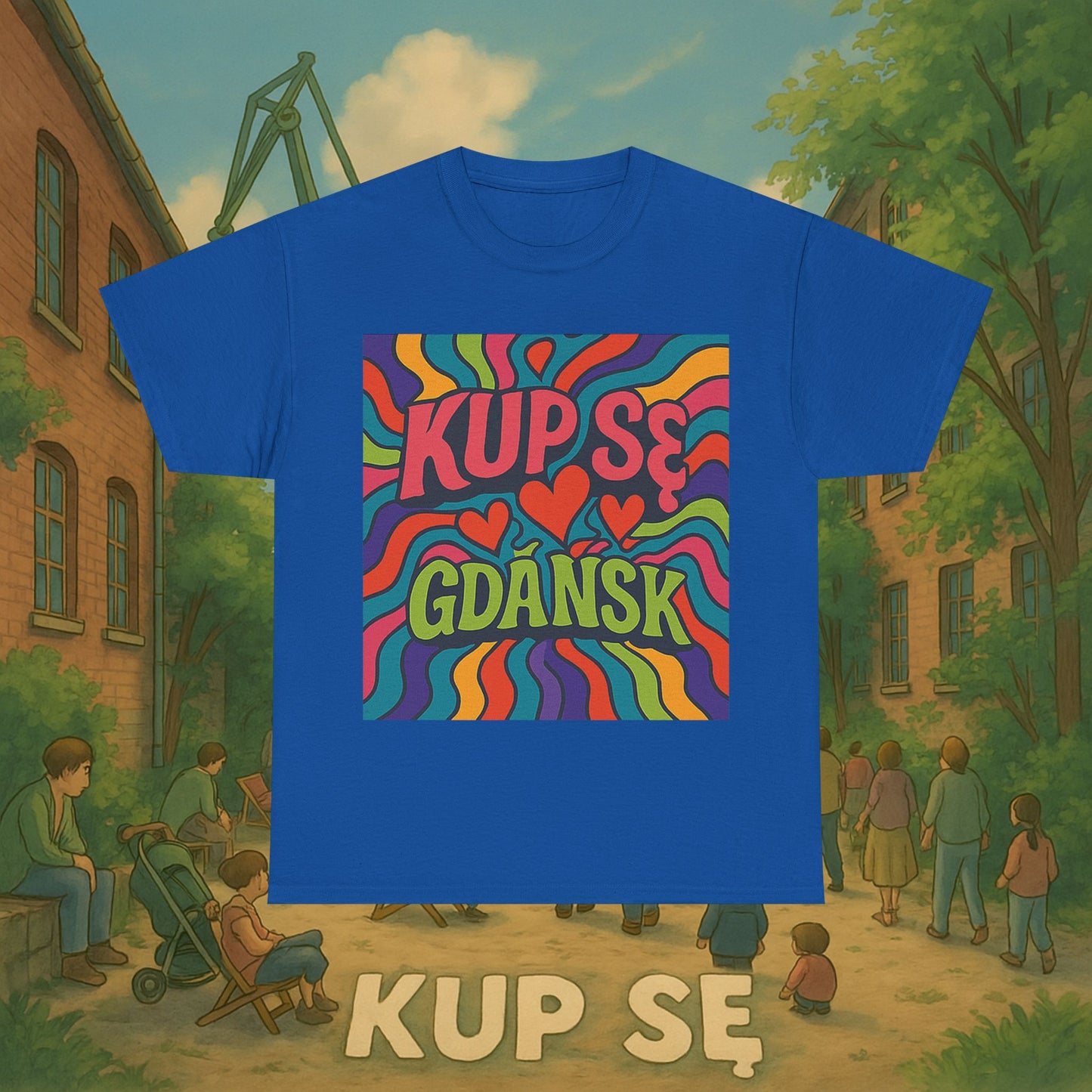 KupSe Gdańsk Hippie t-shirt - Unisex Heavy Cotton Tee