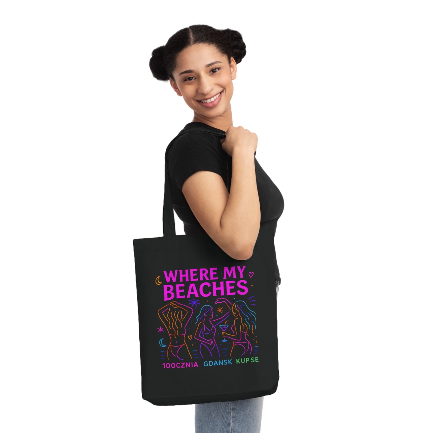 Tkana Torba na Ramię Kup Se Where My Beaches – Styl i Ekologia w Jednym