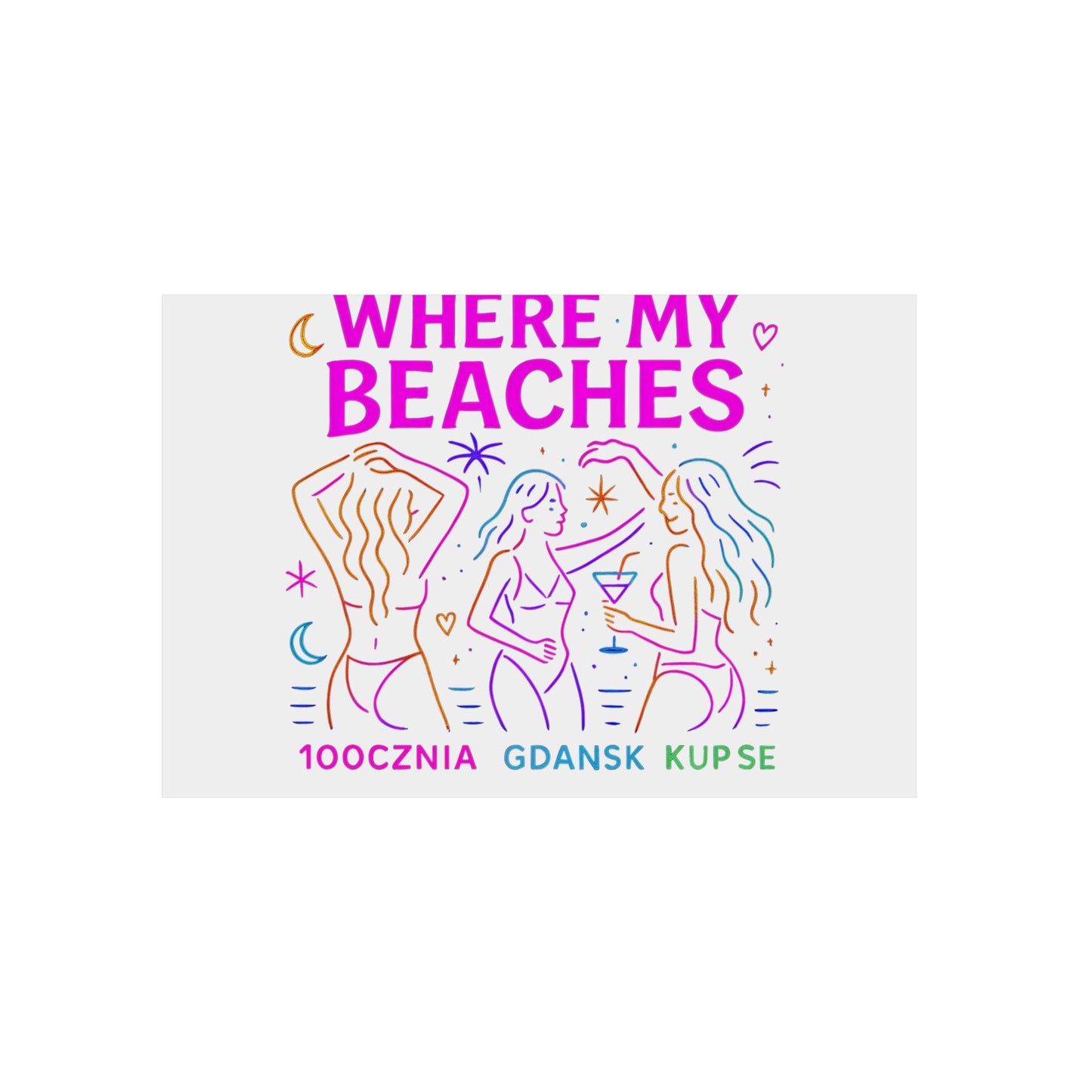 Obraz na panelu aluminiowym Where My Beaches – trwały wydruk w stylu Kup Se
